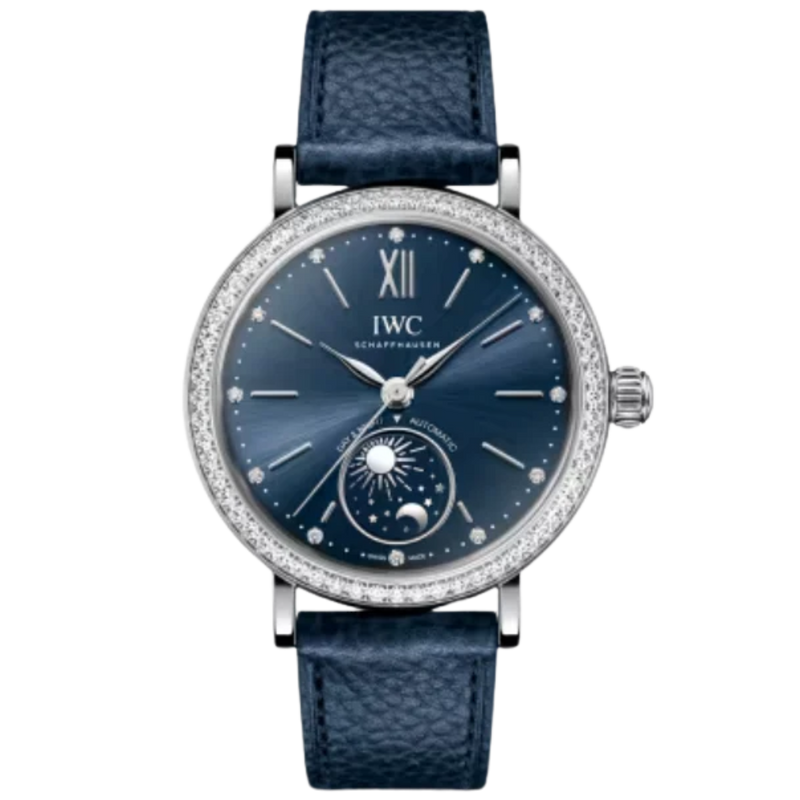 PORTOFINO AUTOMATIC DAY & NIGHT 34 MM STAINLESS STEEL WITH BLUE DIAL - IWC