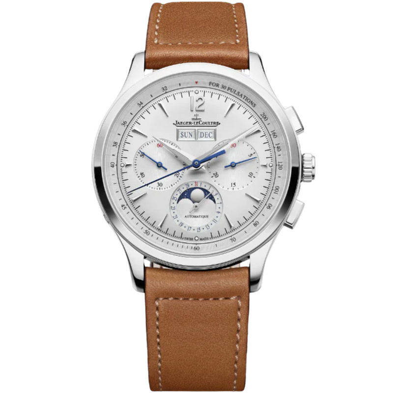 MASTER CONTROL CHRONOGRAPH CALENDAR 40 MM STAINLESS STEEL WITH SILVER GREY SUNRAY BRUSHED DIAL - Jaeger-LeCoultre