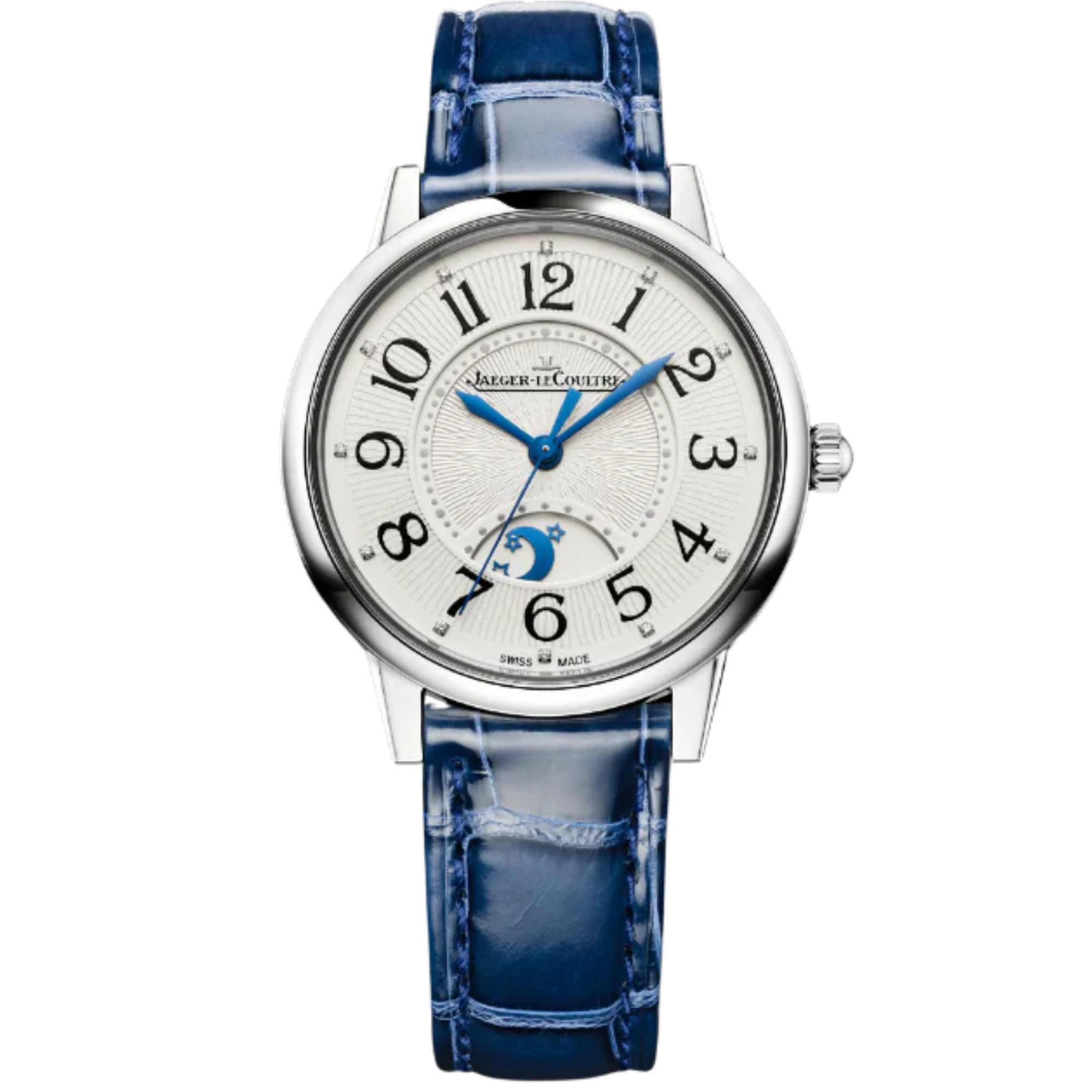 RENDEZ-VOUS CLASSIC NIGHT & DAY 34 MM STAINLESS STEEL WITH SILVER GREY GUILLOCHE DIAL - Jaeger-LeCoultre