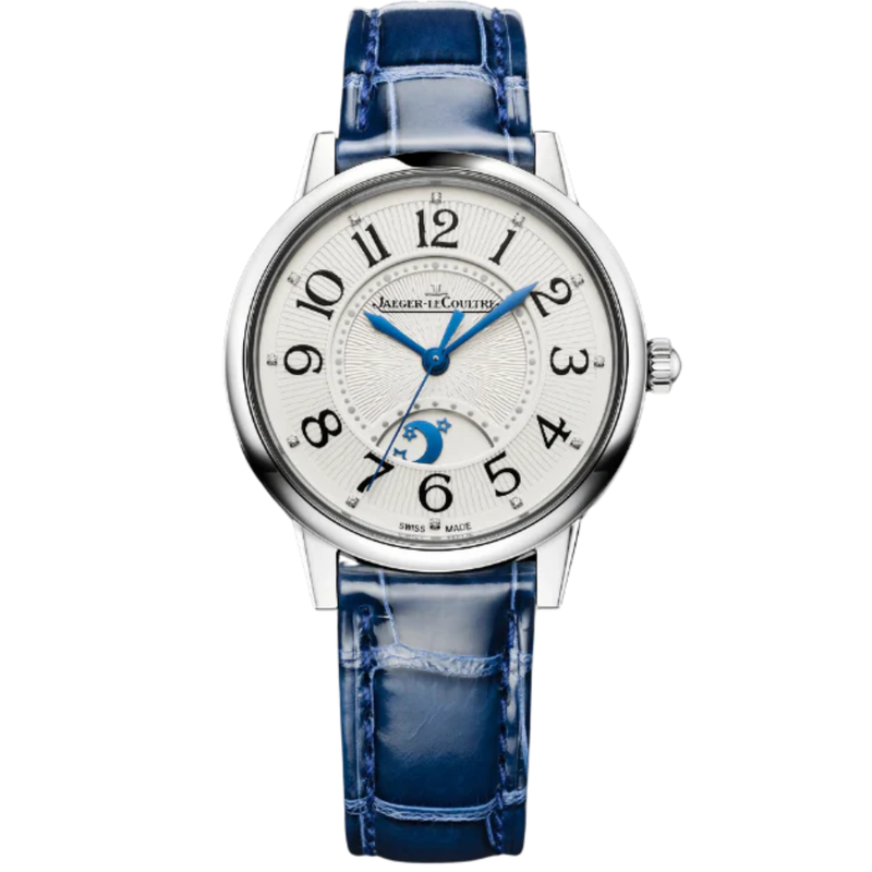 RENDEZ-VOUS CLASSIC NIGHT & DAY 34 MM STAINLESS STEEL WITH SILVER GREY GUILLOCHE DIAL - Jaeger-LeCoultre