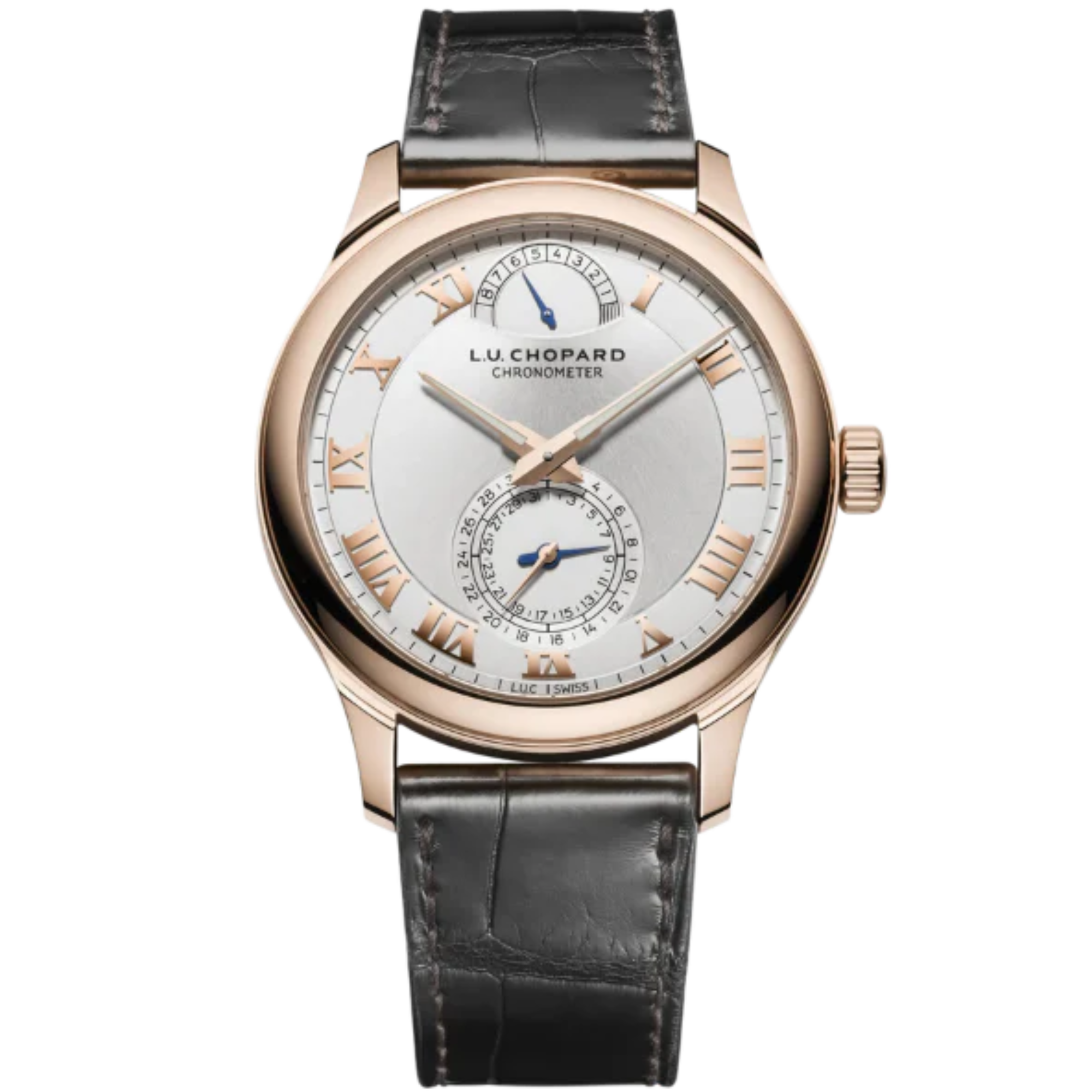 L.U.C QUATTRO 43 MM ETHICAL ROSE GOLD WITH SILVER DIAL - Chopard