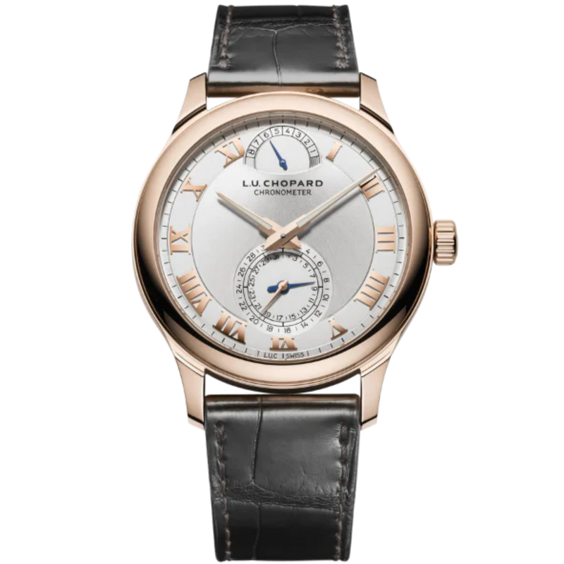 L.U.C QUATTRO 43 MM ETHICAL ROSE GOLD WITH SILVER DIAL - Chopard