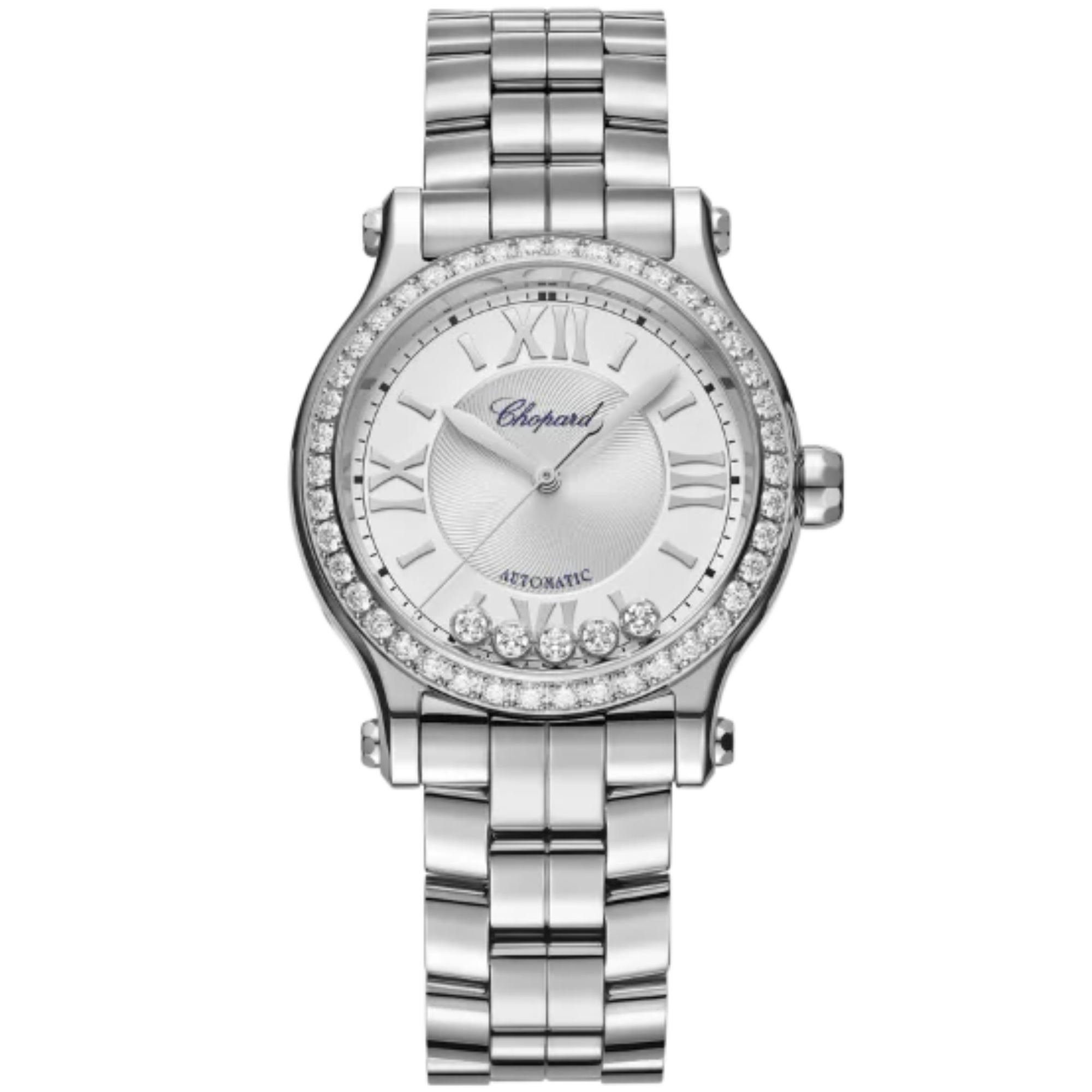 HAPPY SPORT 33 MM LUCENT STEEL™ WITH SILVER DIAL - Chopard