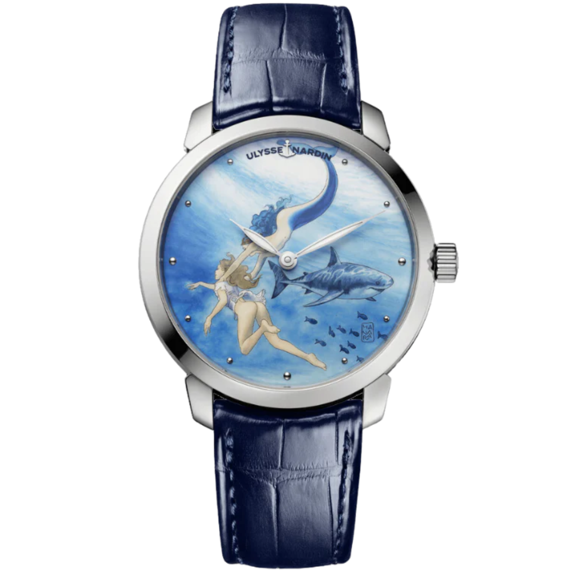 CLASSICO MANARA MANUFACTURE 40 MM STAINLESS STEEL WITH BLUE DIAL - Ulysse Nardin