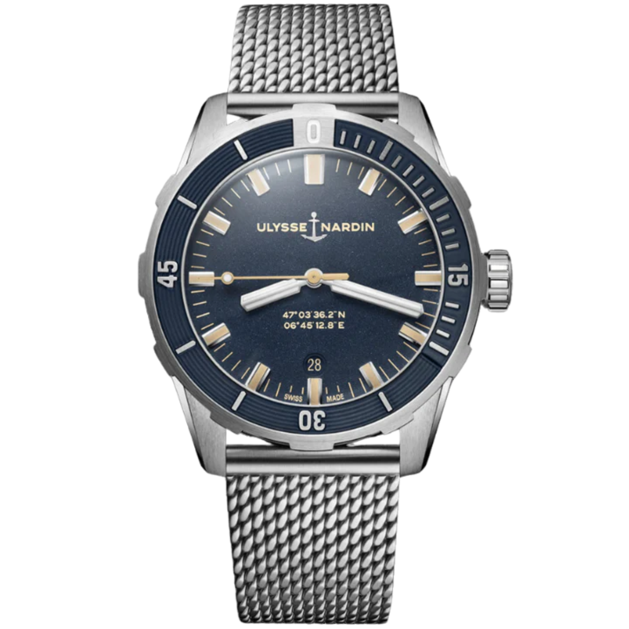 DIVER 42 MM STAINLESS STEEL WITH BLUE DIAL - Ulysse Nardin