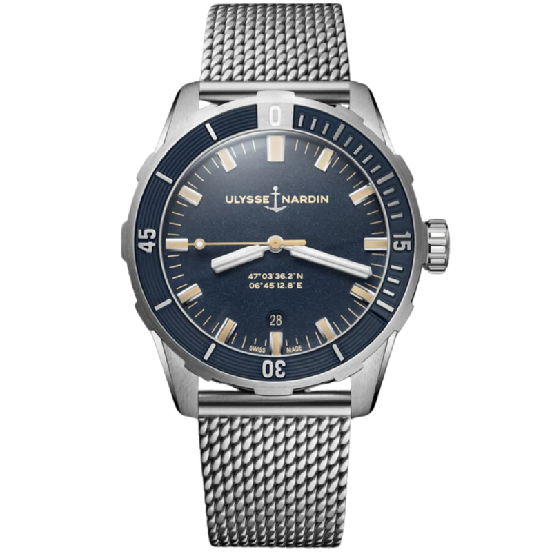 DIVER 42 MM STAINLESS STEEL WITH BLUE DIAL - Ulysse Nardin