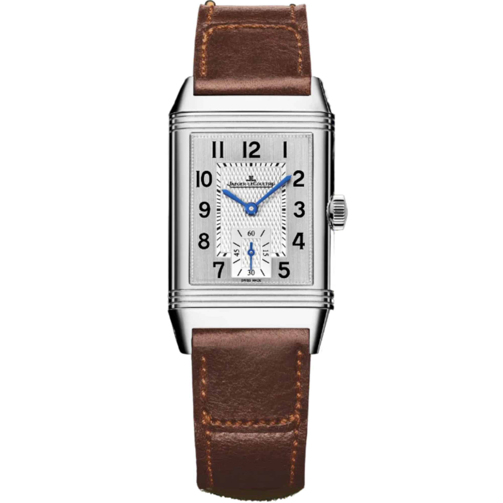 REVERSO CLASSIC MONOFACE SMALL SECONDS 43 MM STAINLESS STEEL WITH SILVER GREY AND GUILLOCHE DIAL - Jaeger-LeCoultre