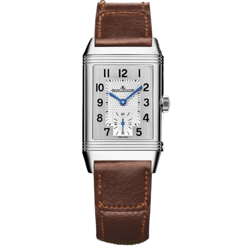 REVERSO CLASSIC MONOFACE SMALL SECONDS 43 MM STAINLESS STEEL WITH SILVER GREY AND GUILLOCHE DIAL - Jaeger-LeCoultre