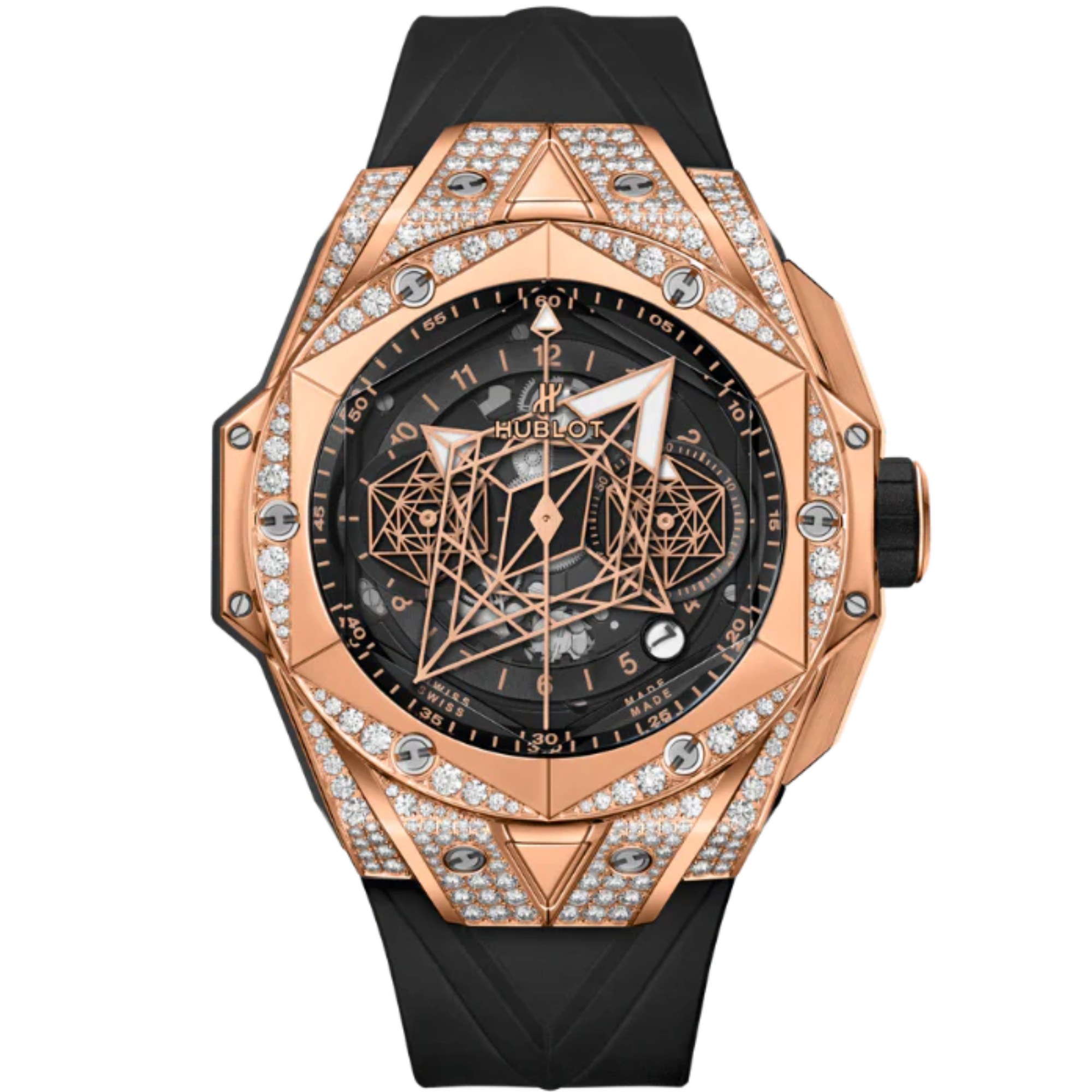 Big Bang 45mm SANG BLEU II KING GOLD PAVÉ - Hublot