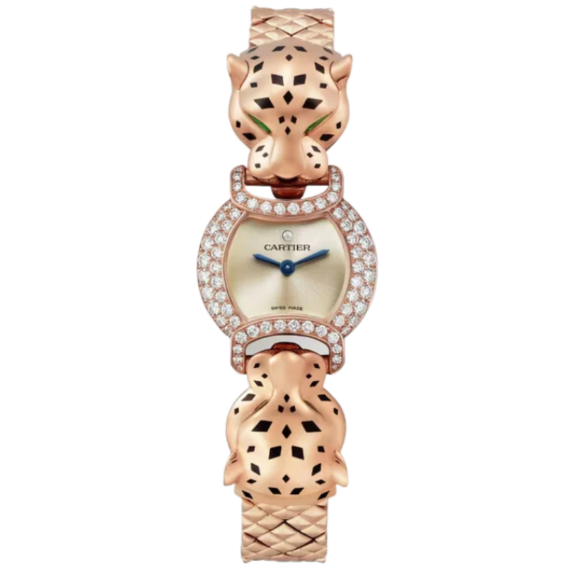 LA PANTHERE DE CARTIER 22 MM 18K ROSE GOLD WITH PINK-TONED DIAL - Cartier