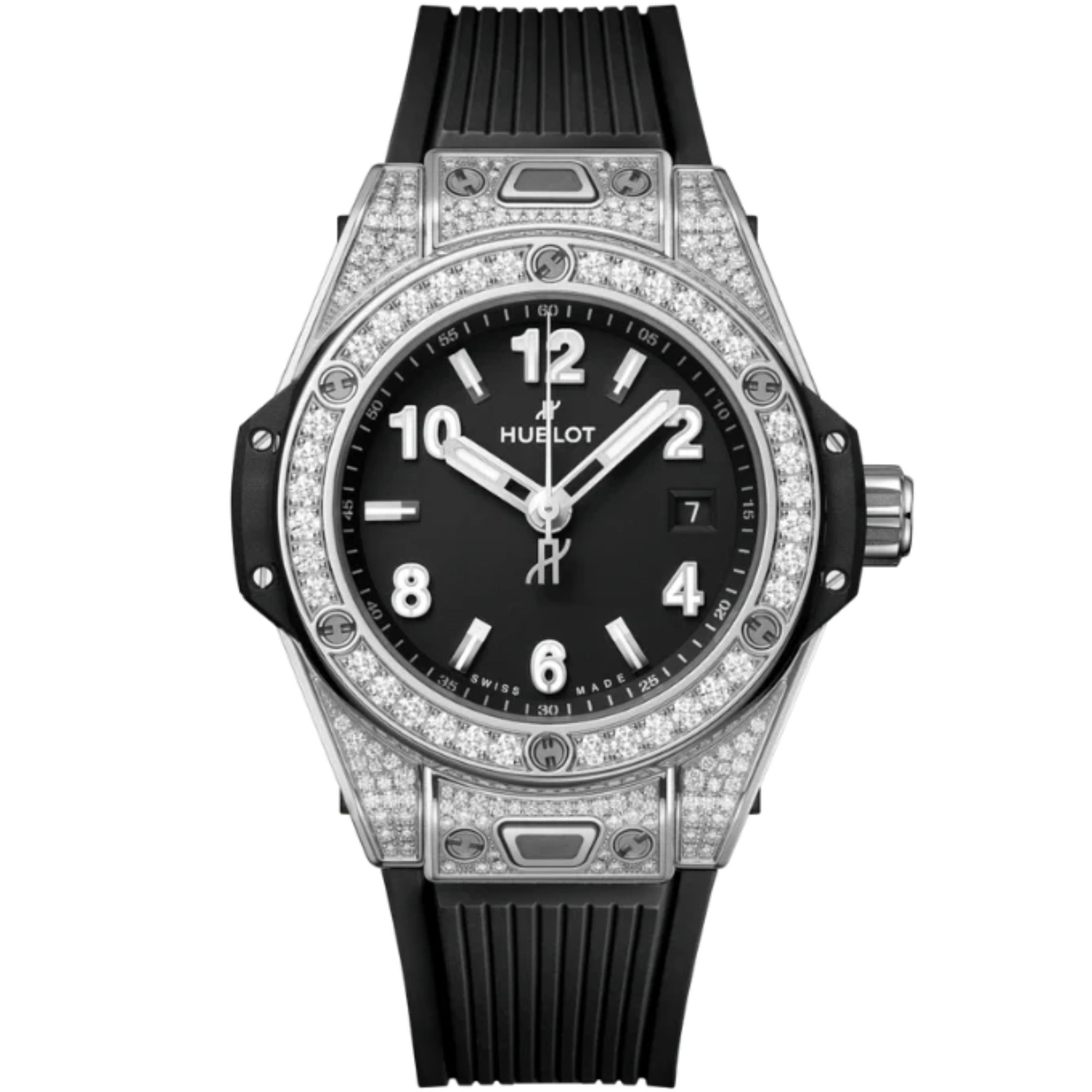 Big Bang 33mm ONE CLICK STEEL PAVÉ - Hublot