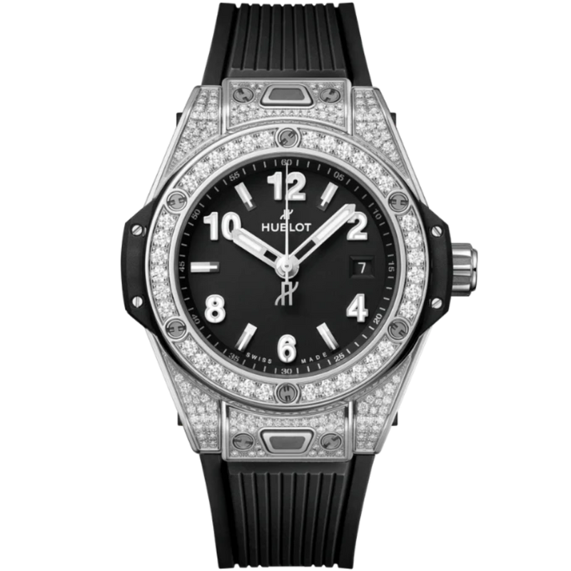 Big Bang 33mm ONE CLICK STEEL PAVÉ - Hublot