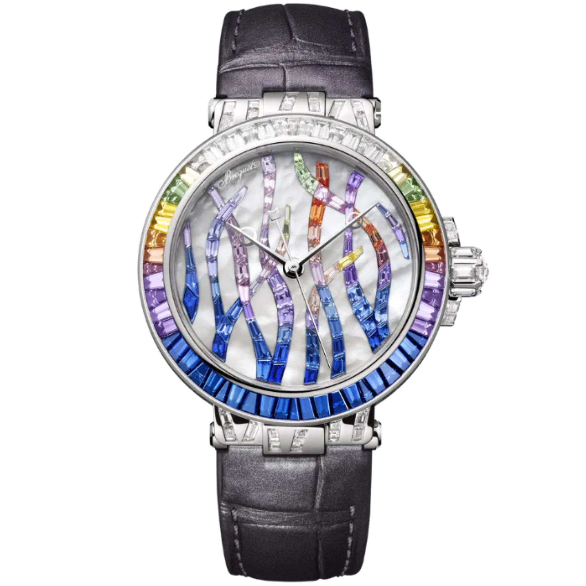 MARINE HAUTE JOAILLERIE 9509 POSEIDONIA 36 MM WHITE GOLD WITH MOTHER OF PEARL DIAL - Breguet