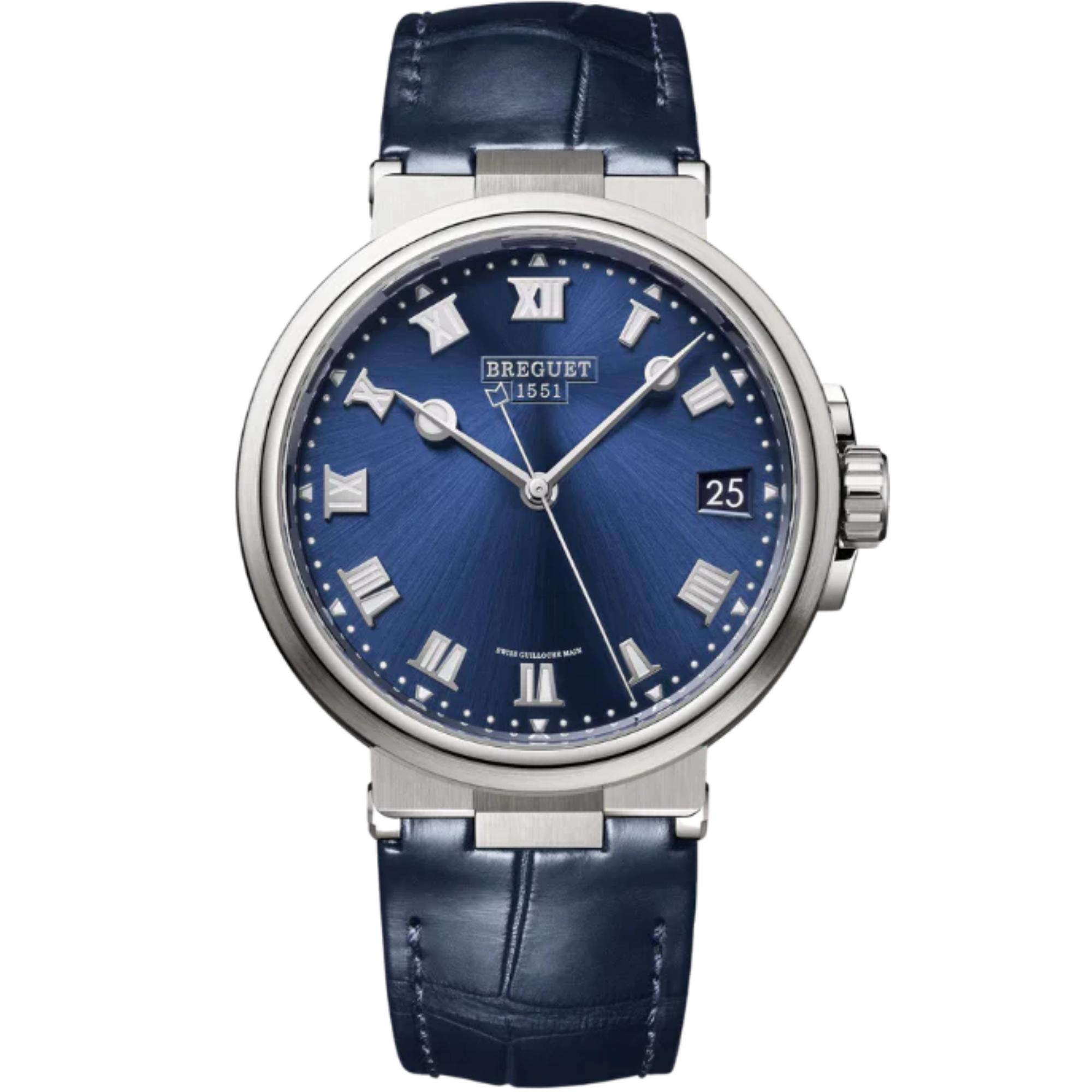 MARINE 5517 40 TITANIUM WITH SUNBURST BLUE DIAL - Breguet