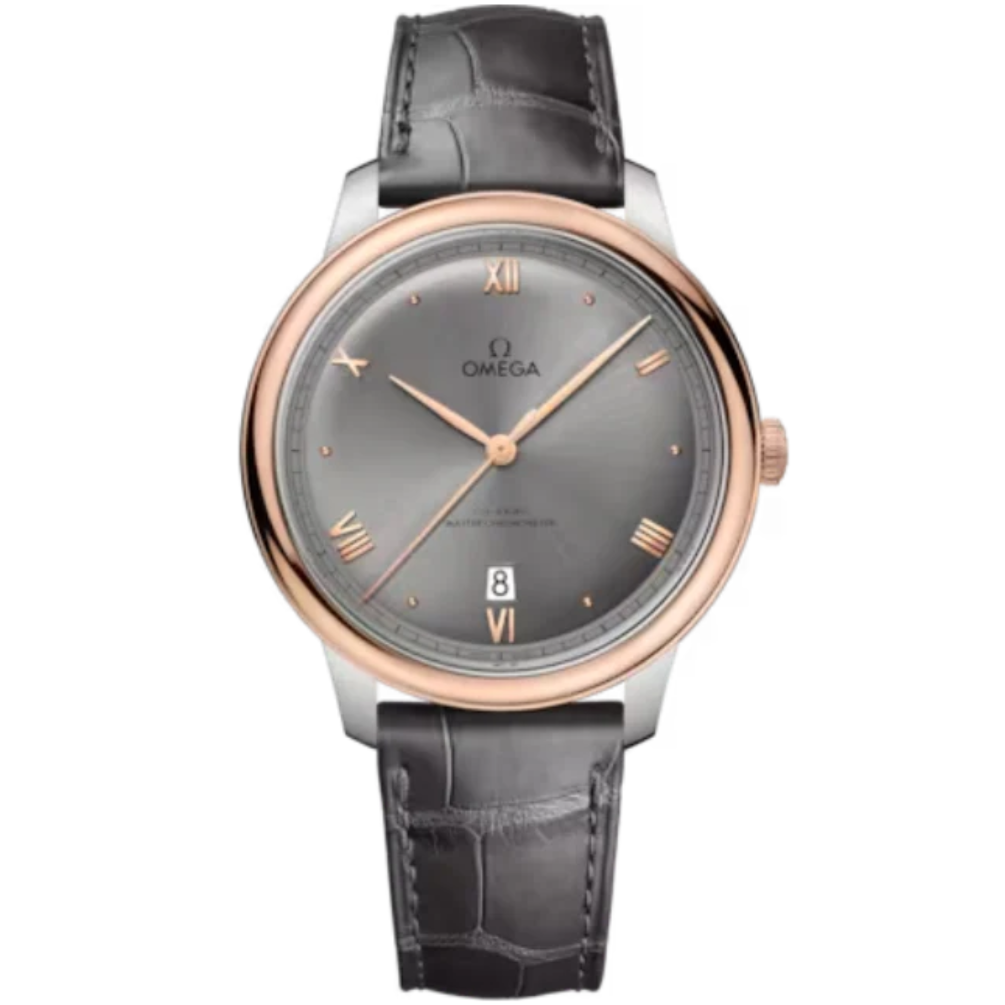 DE VILLE PRESTIGE 40 MM STAINLESS STEEL - SEDNA™ GOLD WITH GREY DIAL - Omega