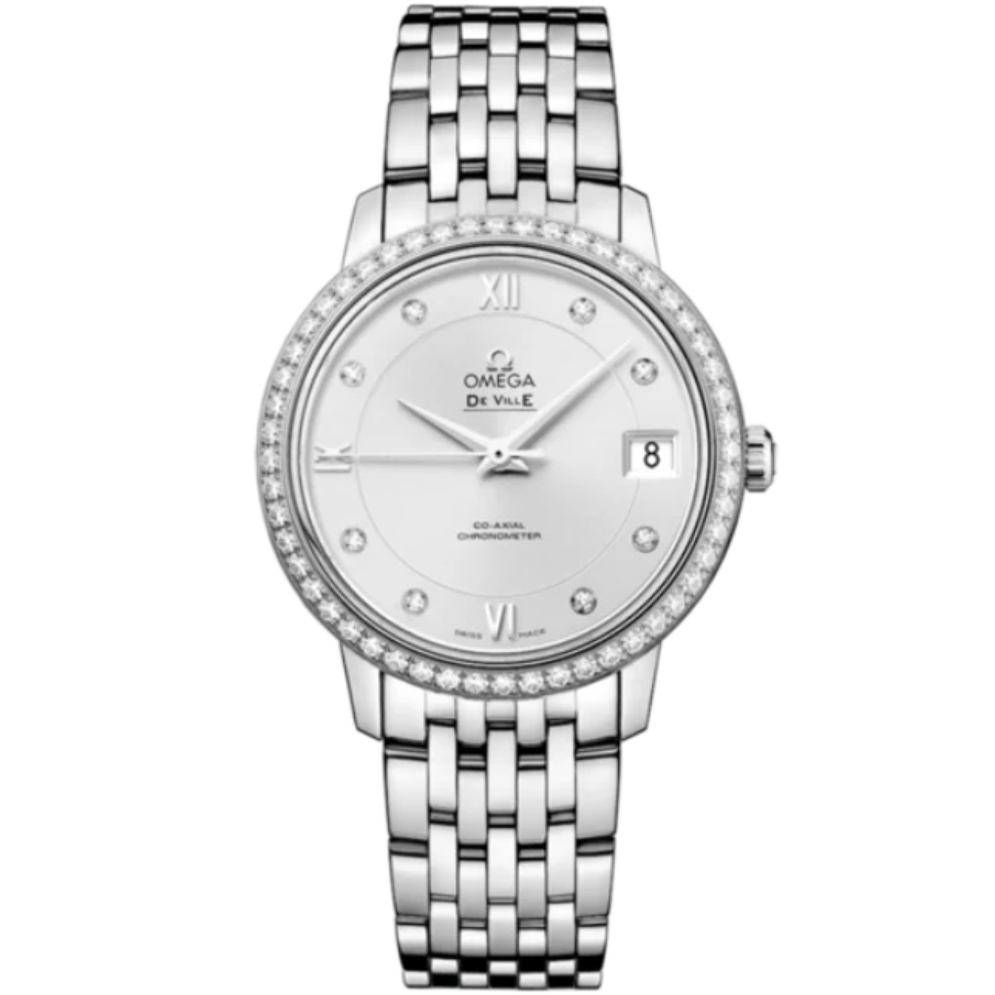 DE VILLE PRESTIGE 33 MM STAINLESS STEEL WITH SILVER DIAL - Omega