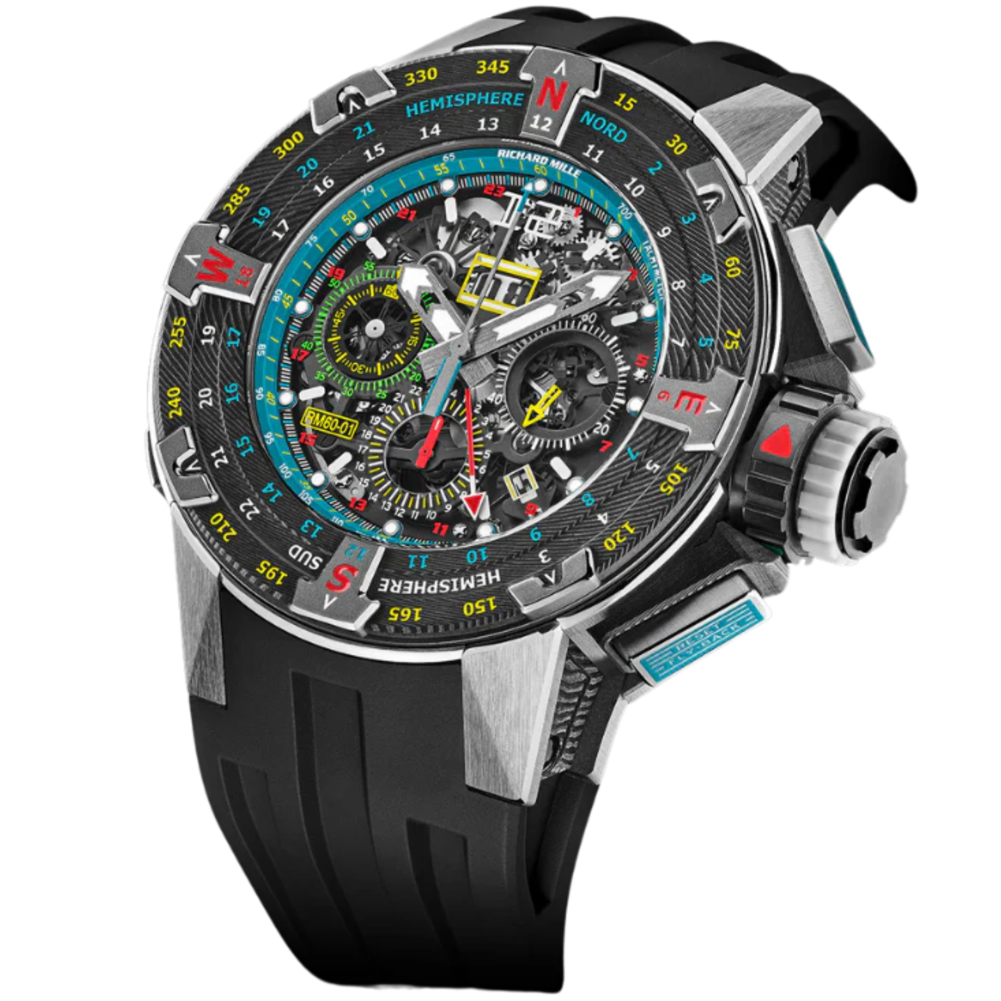 RM 60-01 Voiles De Saint Barth Automatic Black Rubber Titanium Case - Richard Mille