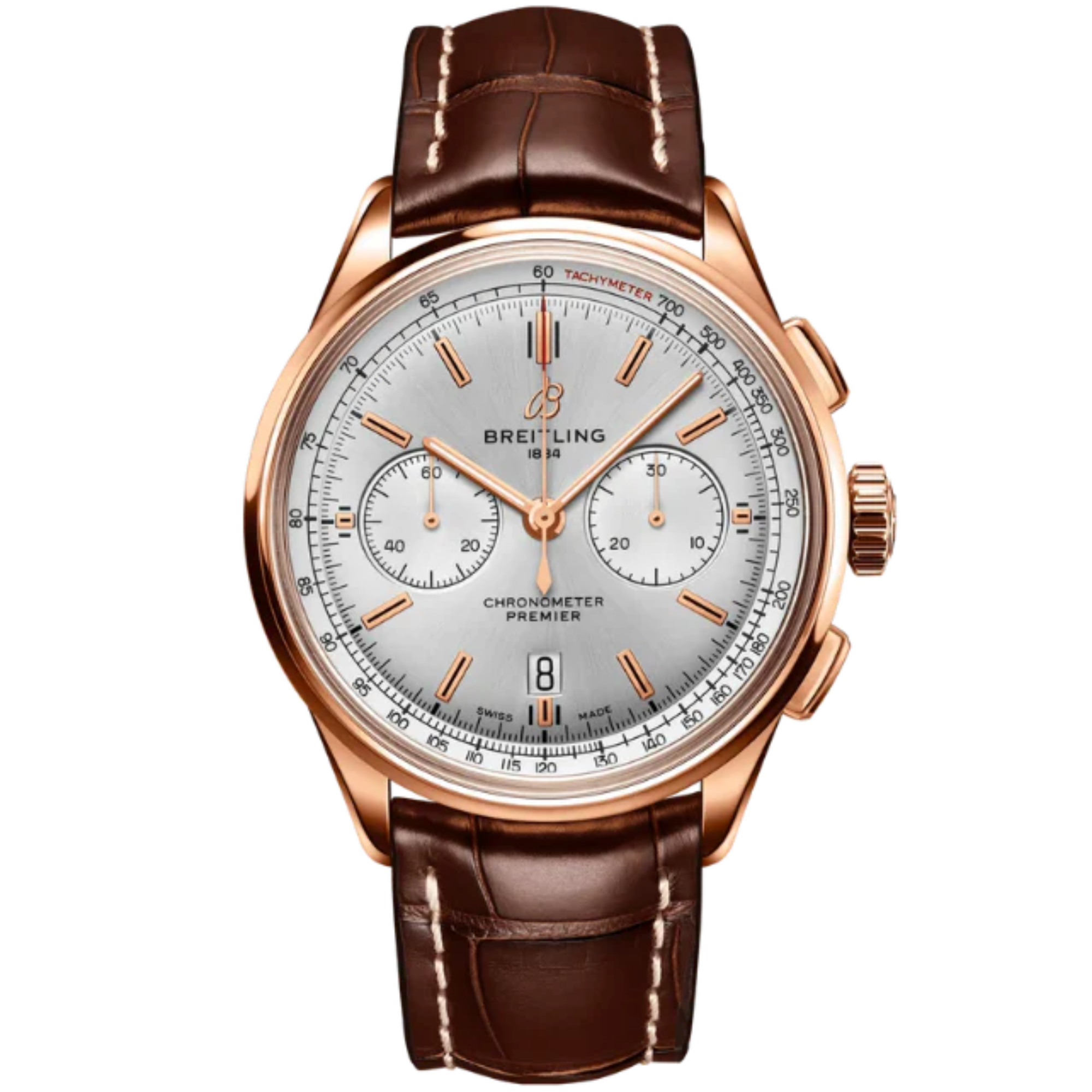 PREMIER B01 CHRONOGRAPH 42 MM 18K ROSE GOLD WITH CREAM DIAL - Breitling