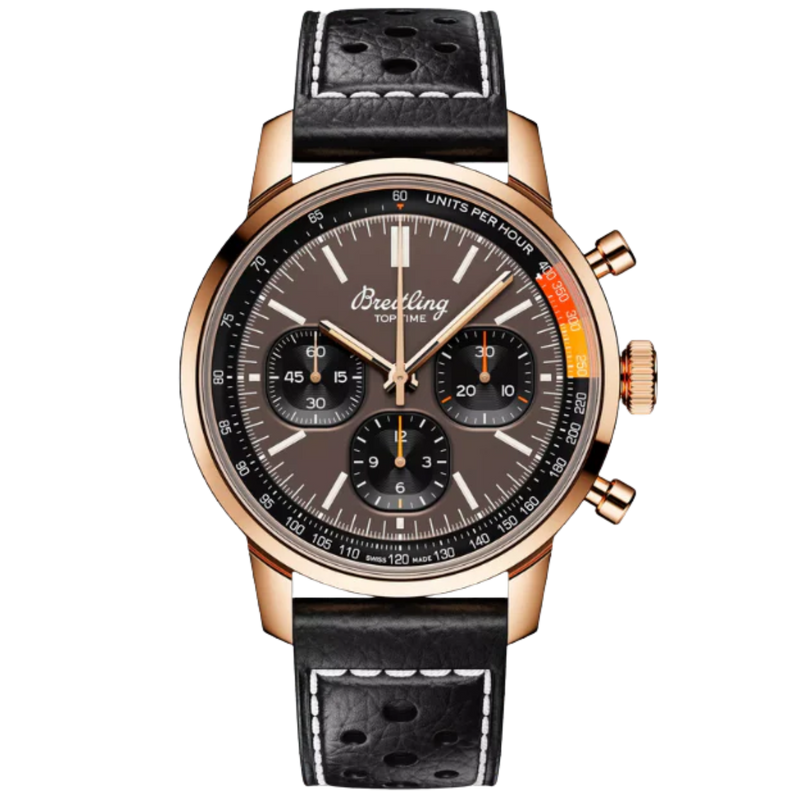 TOP TIME B01 41 MM 18K ROSE GOLD WITH BRONZE DIAL - Breitling