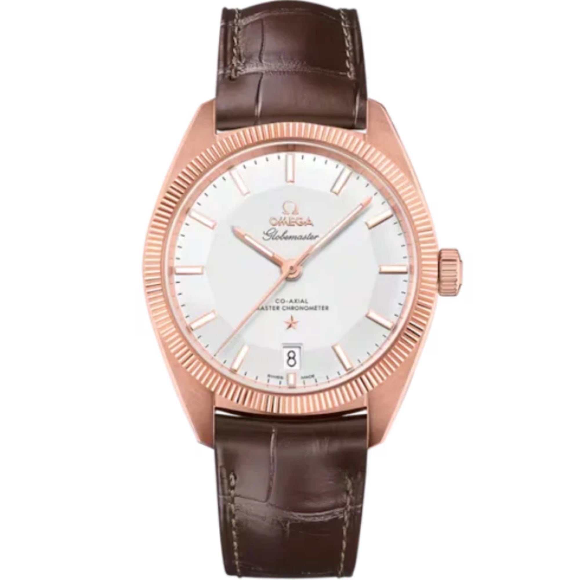 CONSTELLATION GLOBEMASTER 39 MM SEDNA™ GOLD WITH SILVER DIAL - Omega