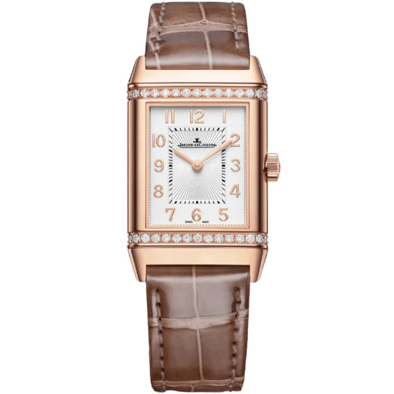 REVERSO CLASSIC DUETTO 40 MM 18K ROSE GOLD WITH SILVER GREY AND BLACK LACQUERED DIAL - Jaeger-LeCoultre
