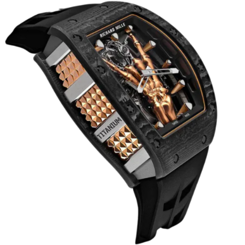 RM 66 Manual Winding Flying Tourbillon Rubber Strap Carbon TPT Case - Richard Mille