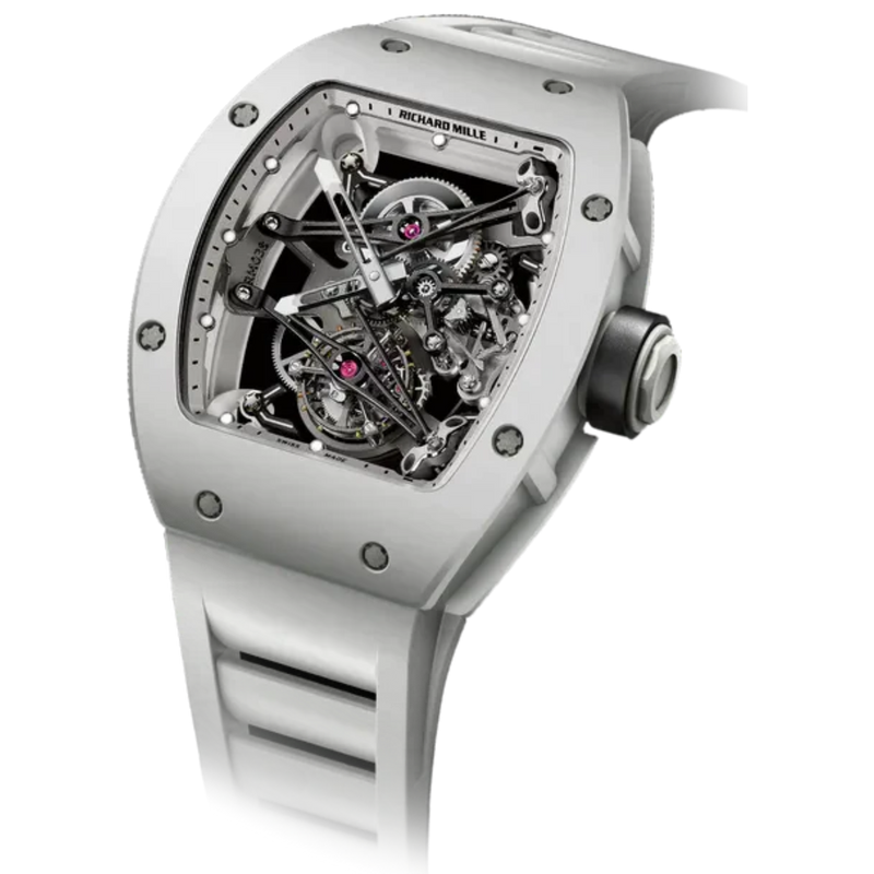 RM 038 Tourbillon Bubba Watson Rubebr Strap Ceramic Case - Richard Mille