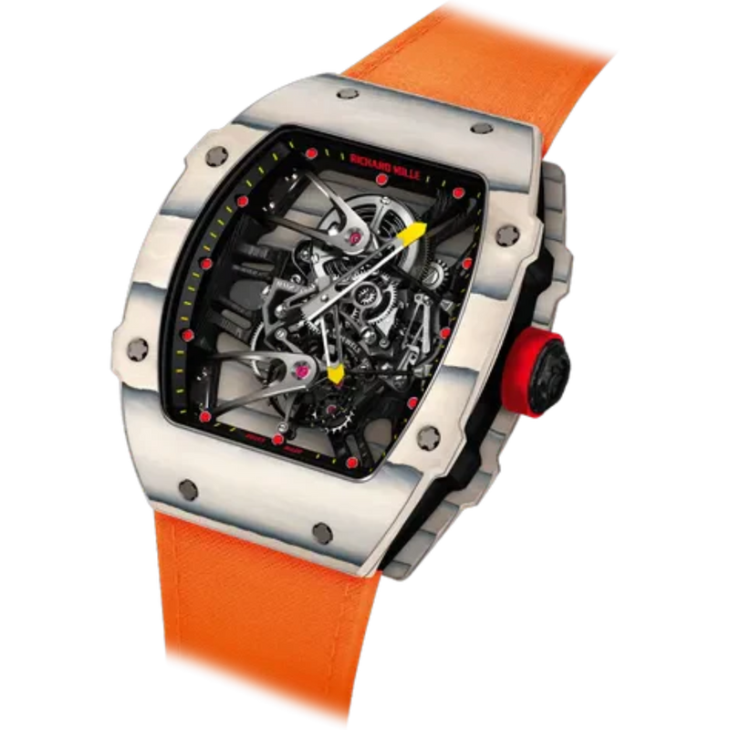 RM 027 Tourbillon Rafael Nadal Manual Winding Textile Strap Transparent Dial - Richard Mille