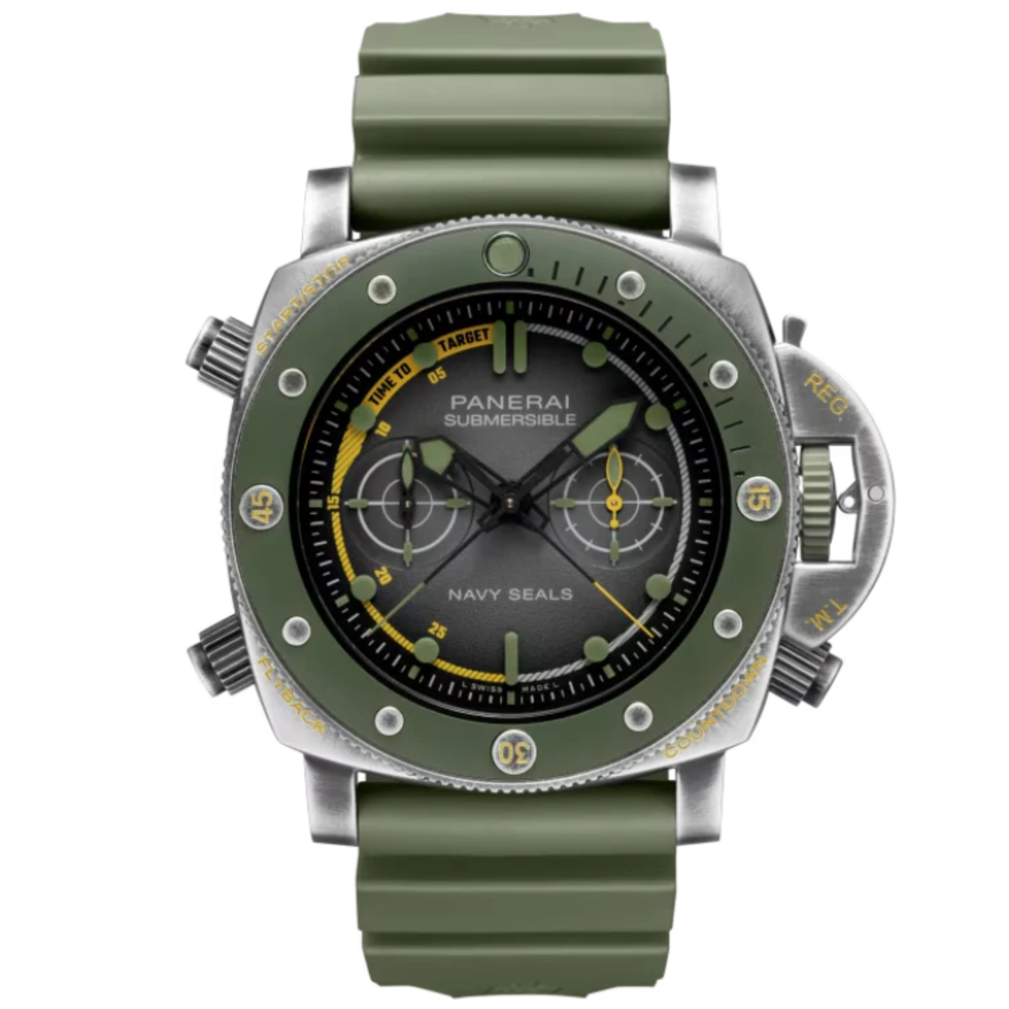 SUBMERSIBLE CHRONO NAVY SEALS EXPERIENCE EDITION PAM01402 47 MM STAINLESS STEEL WITH GREY DIAL - Panerai