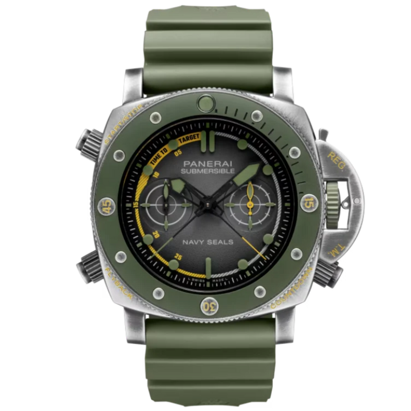 SUBMERSIBLE CHRONO NAVY SEALS EXPERIENCE EDITION PAM01402 47 MM STAINLESS STEEL WITH GREY DIAL - Panerai