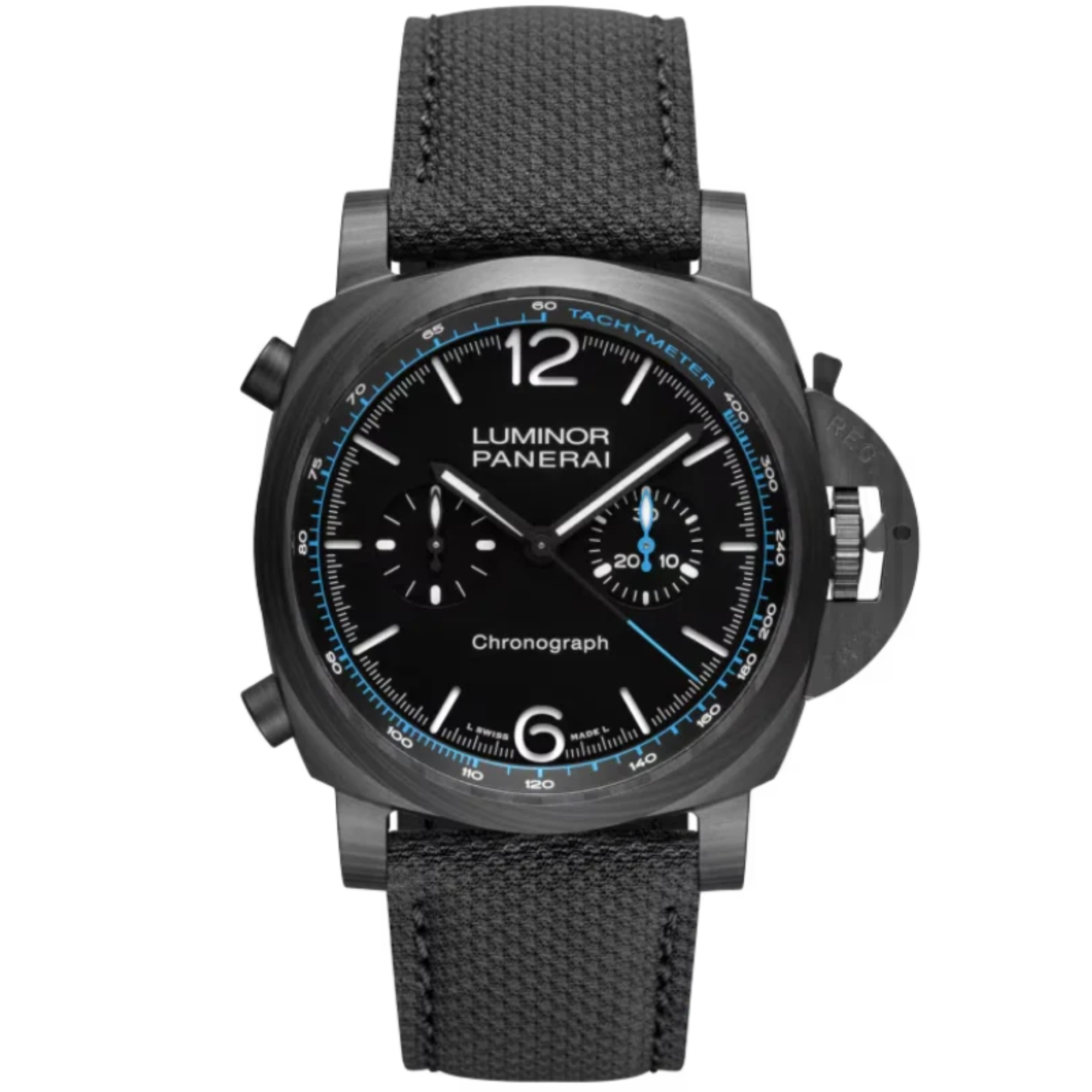 LUMINOR CHRONO PAM01219 44 MM CARBOTECH™ WITH BLACK DIAL - Panerai