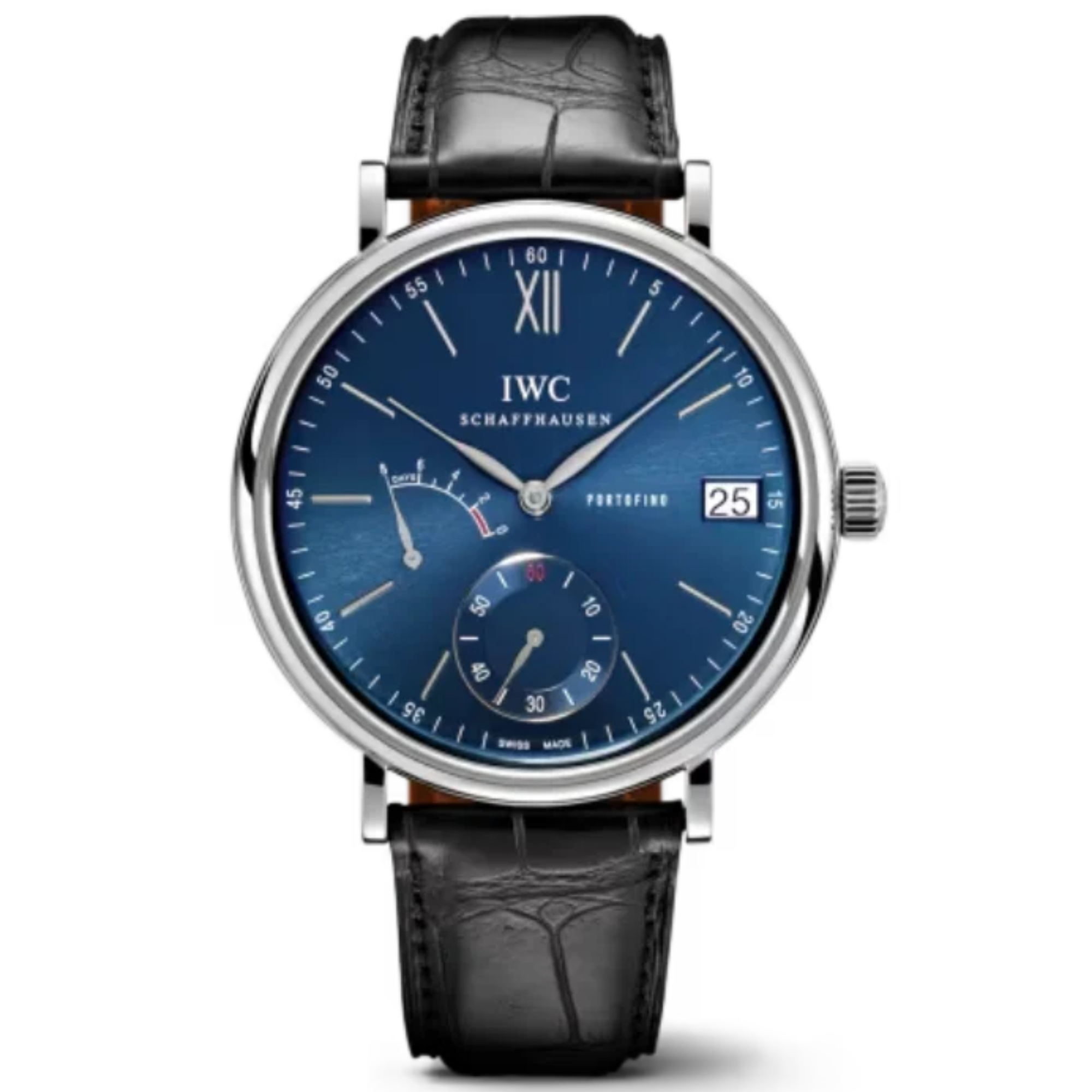 PORTOFINO HAND-WOUND EIGHT DAYS 45 MM STAINLESS STEEL WITH BLUE DIAL - IWC
