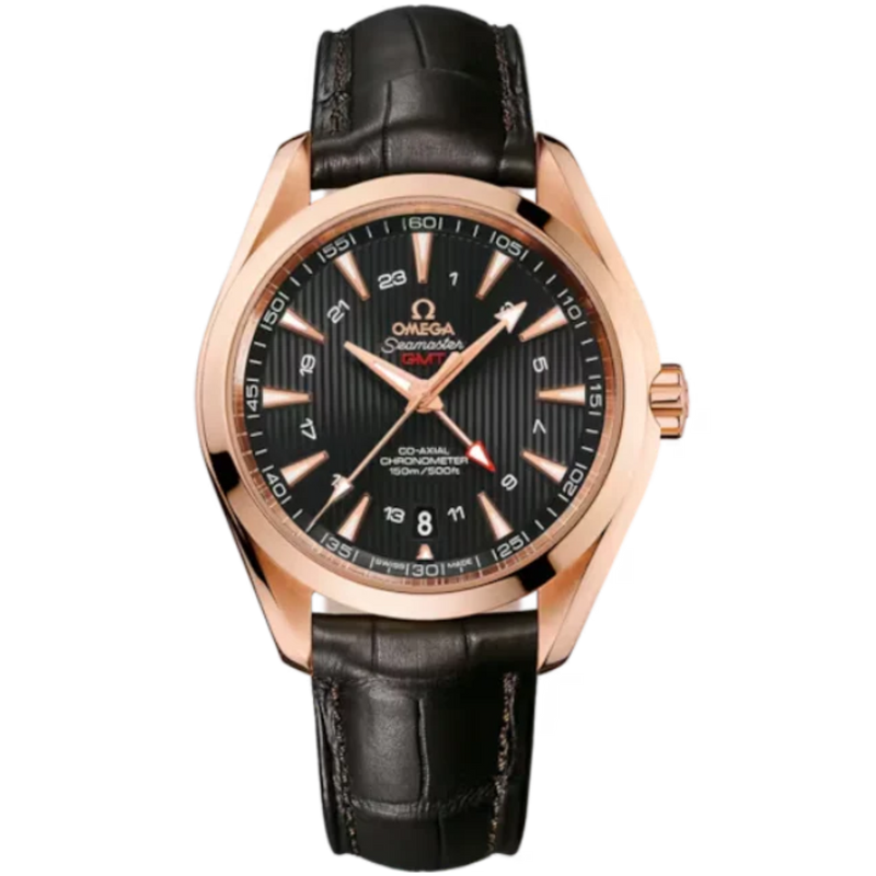 SEAMASTER AQUA TERRA 150M GMT 43 MM RED GOLD WITH GREY DIAL - Omega