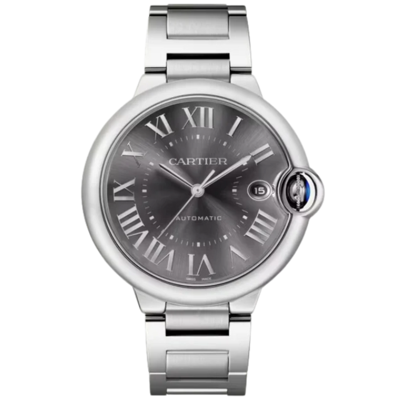 BALLON BLEU DE CARTIER 40 MM STAINLES STEEL WITH DARK GRAY SUNRAY BRUSHED DIAL - Cartier