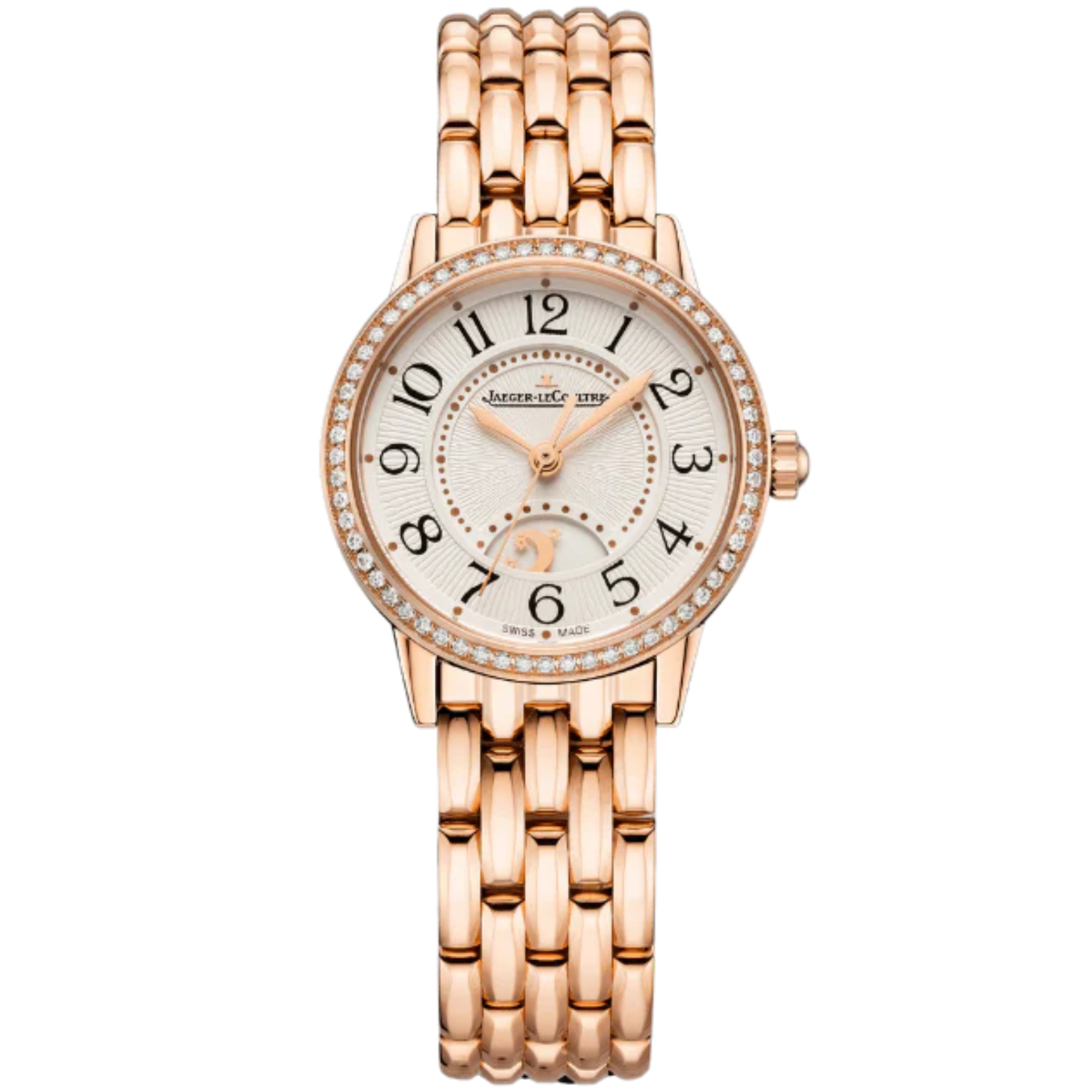 RENDEZ-VOUS CLASSIC NIGHT & DAY 29 MM 18K ROSE GOLD WITH SILVER GREY GUILLOCHE DIAL - Jaeger-LeCoultre