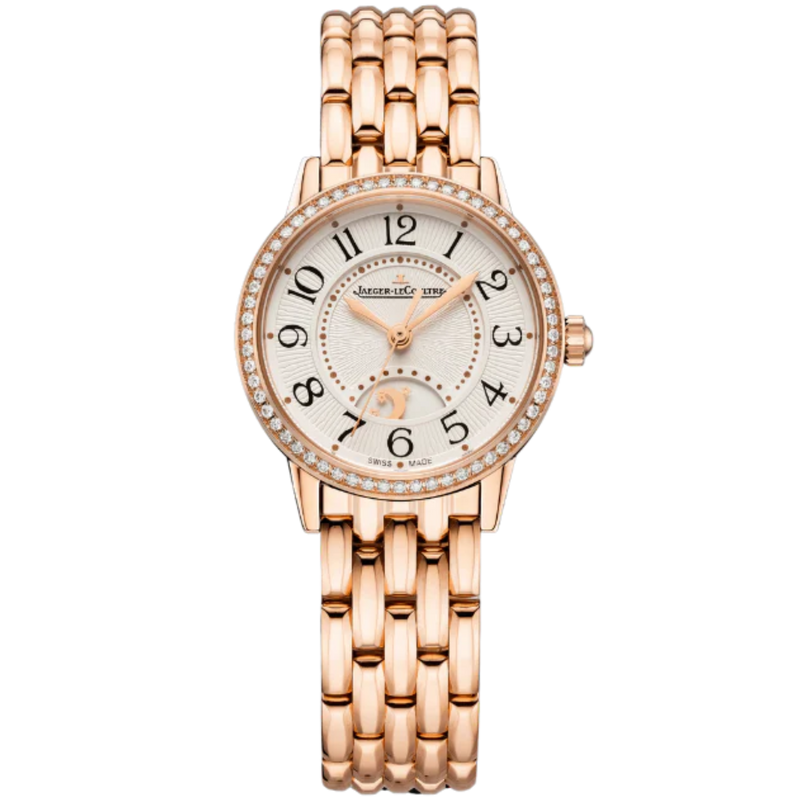 RENDEZ-VOUS CLASSIC NIGHT & DAY 29 MM 18K ROSE GOLD WITH SILVER GREY GUILLOCHE DIAL - Jaeger-LeCoultre