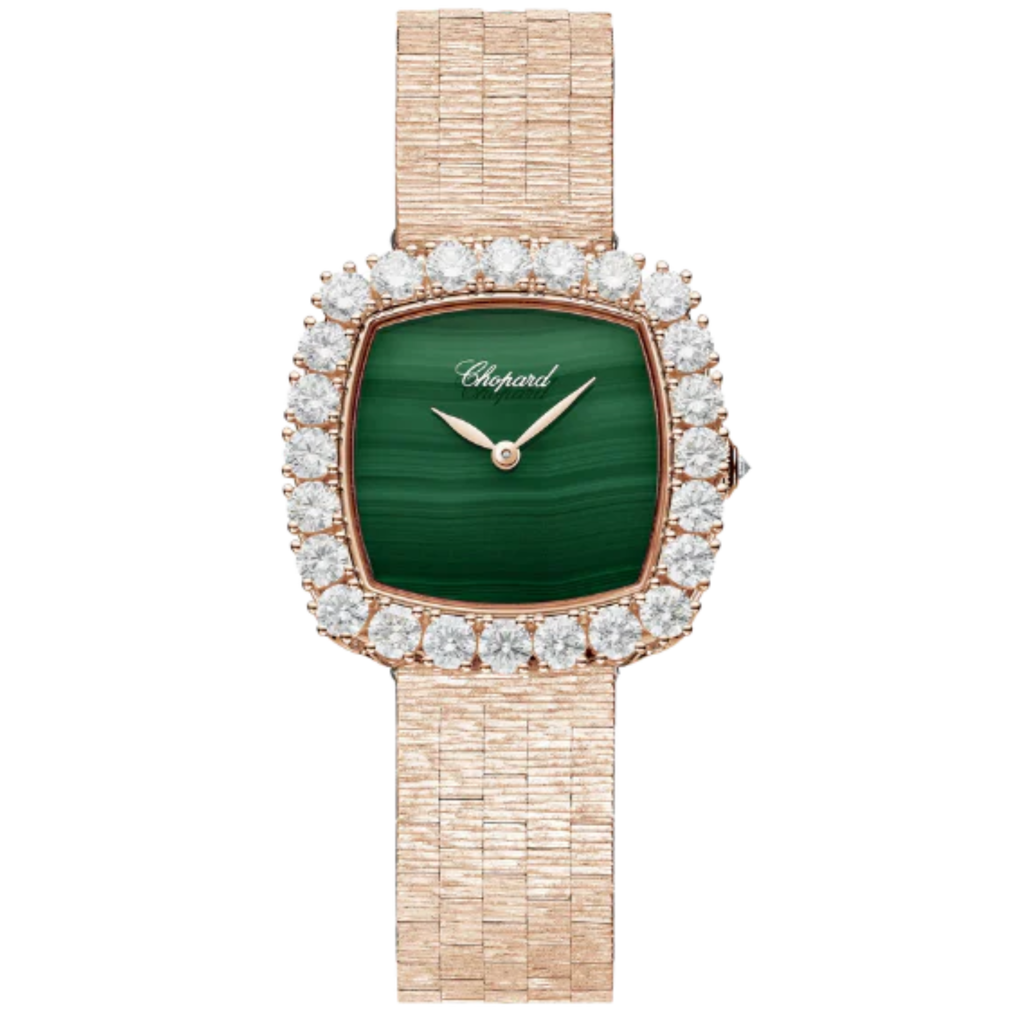 L'HEURE DU DIAMANT 30 MM ETHICAL ROSE GOLD WITH GREEN DIAL - Chopard