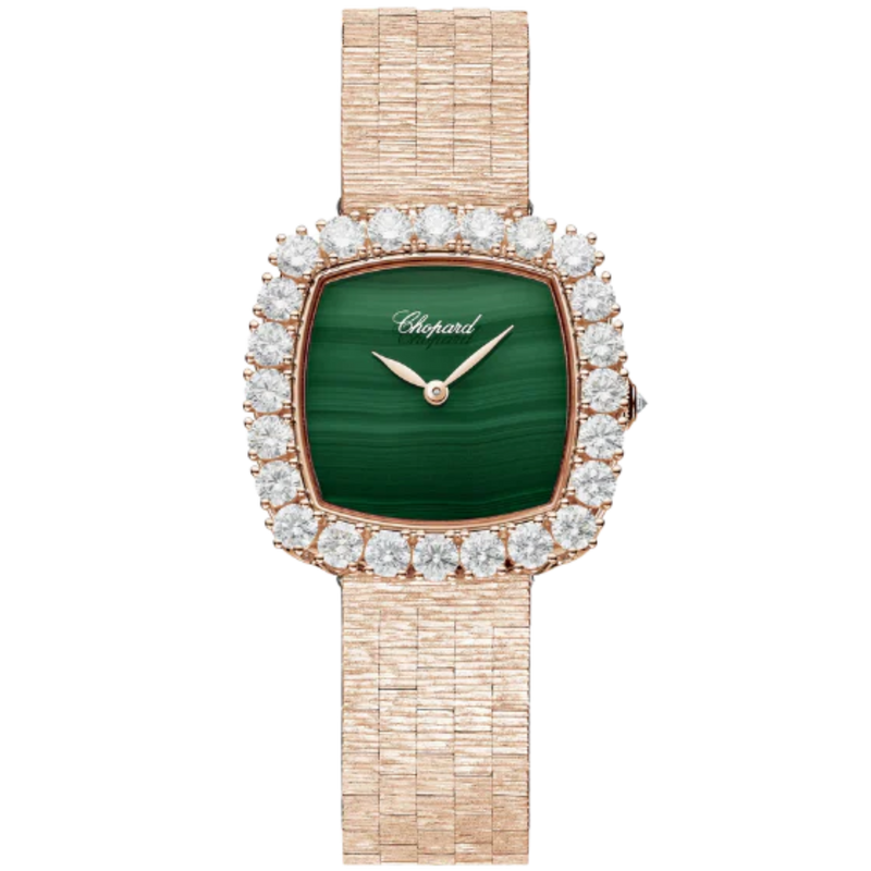 L'HEURE DU DIAMANT 30 MM ETHICAL ROSE GOLD WITH GREEN DIAL - Chopard