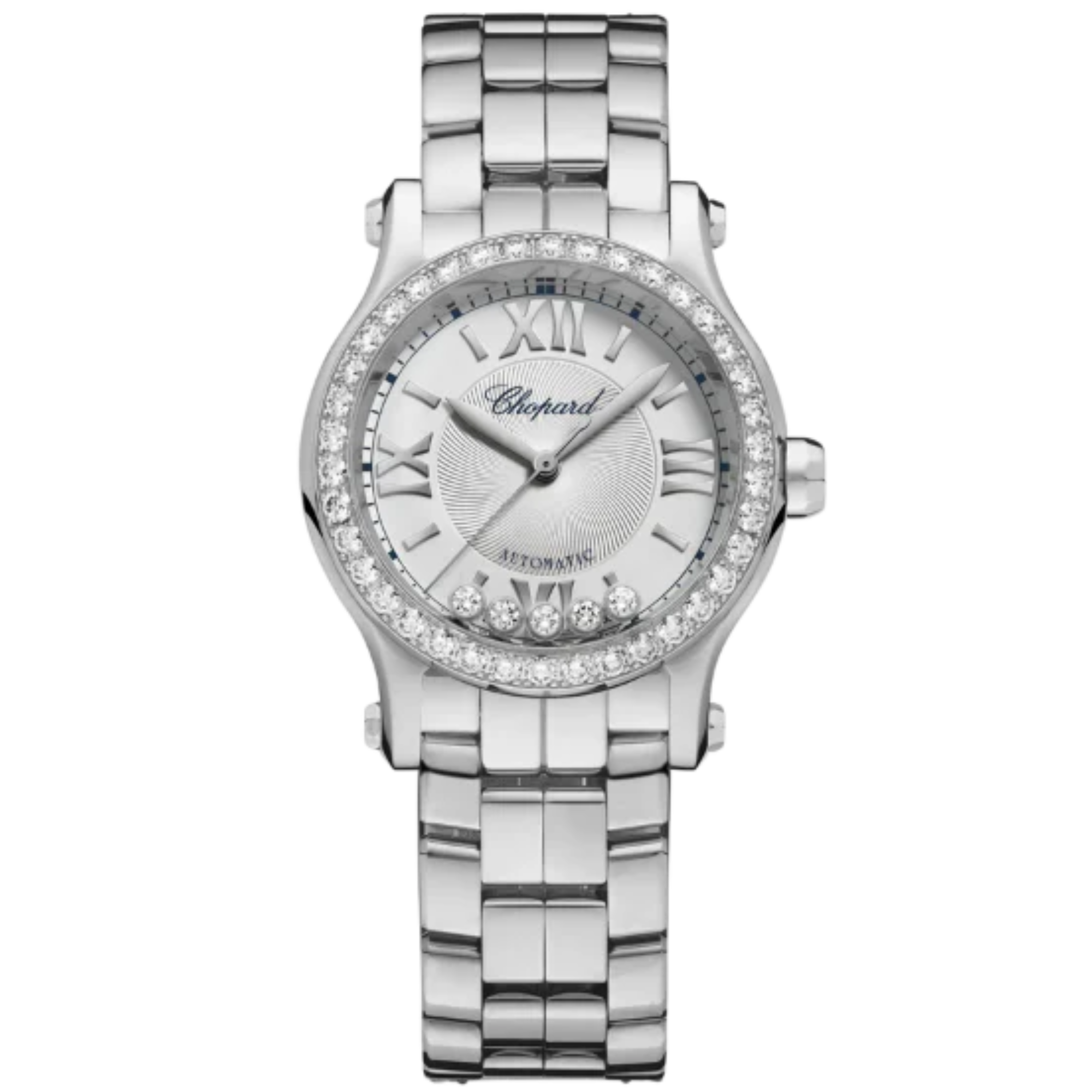 HAPPY SPORT 30 MM LUCENT STEEL™ WITH SILVER DIAL - Chopard