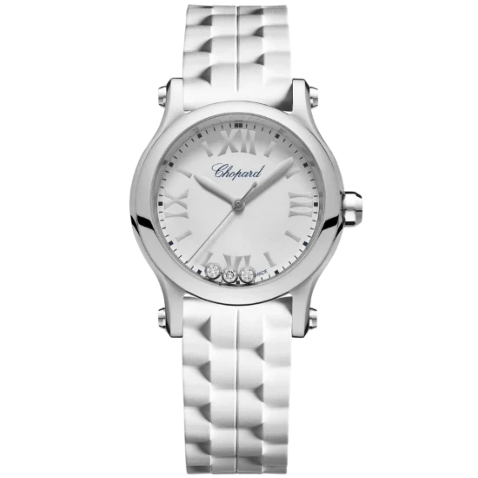 HAPPY SPORT 30 MM LUCENT STEEL™ WITH WHITE DIAL - Chopard