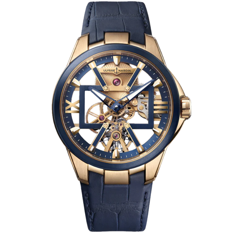 BLAST SKELETON X 42 MM ROSE GOLD WITH OPENWORKED DIAL - Ulysse Nardin
