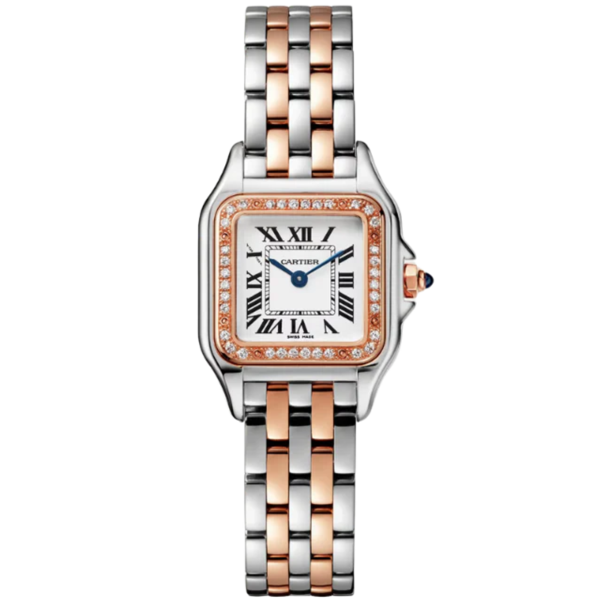 PANTHERE DE CARTIER 30 MM 18K ROSE GOLD WITH SILVER DIAL - Cartier