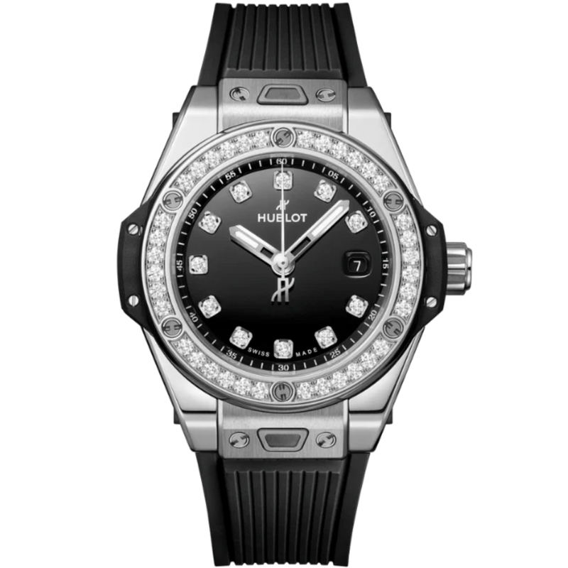 Big Bang 33mm ONE CLICK STEEL DIAMONDS markers - Hublot