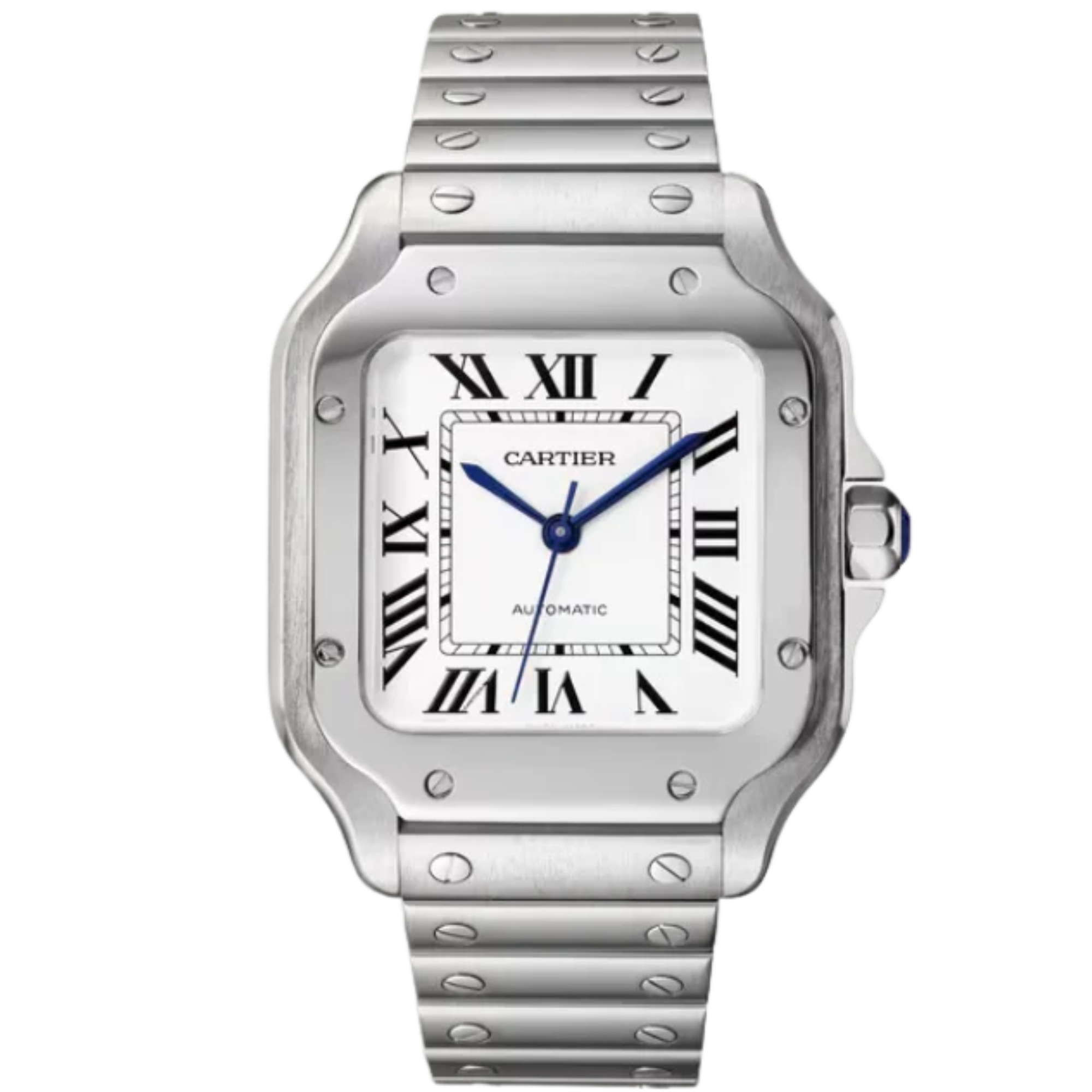 SANTOS 35 MM DE CARTIER SILVER STAINLESS STEEL - Cartier