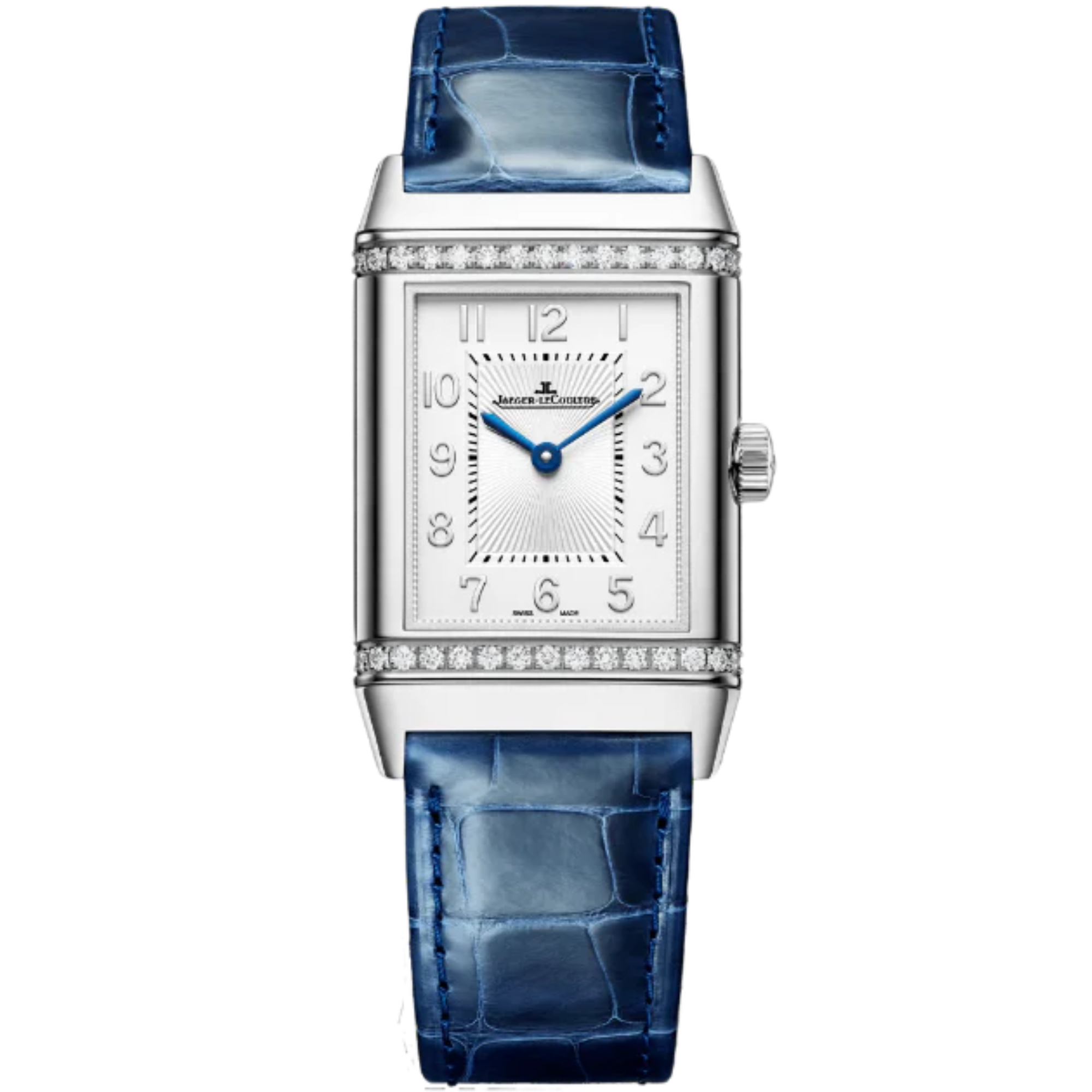 REVERSO CLASSIC DUETTO 40 MM STAINLESS STEEL WITH SILVER GREY AND BLUE LACQUERED DIAL - Jaeger-LeCoultre
