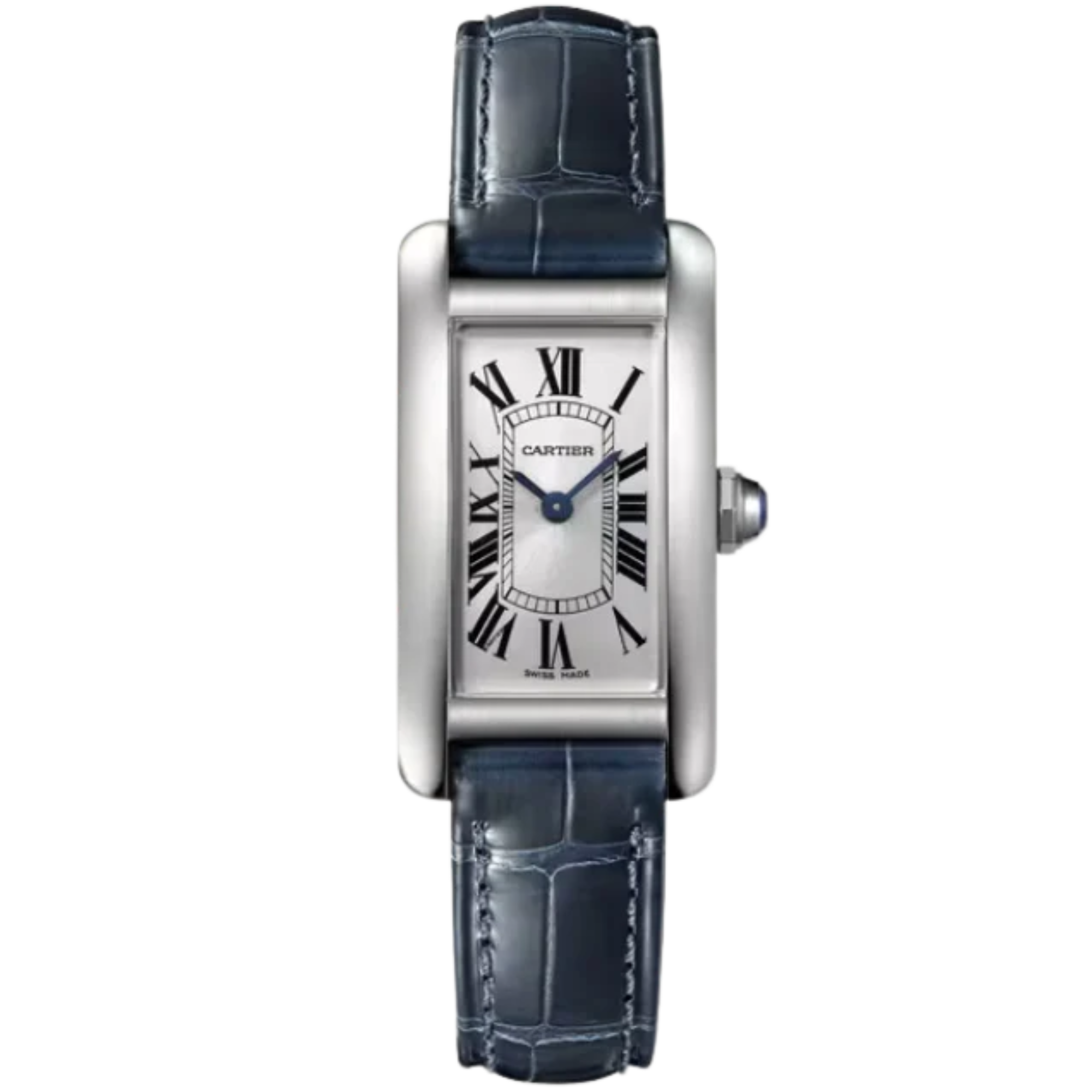 TANK 35 mm AMÉRICAINE WATCH SILVER STAINLESS STEEL - Cartier