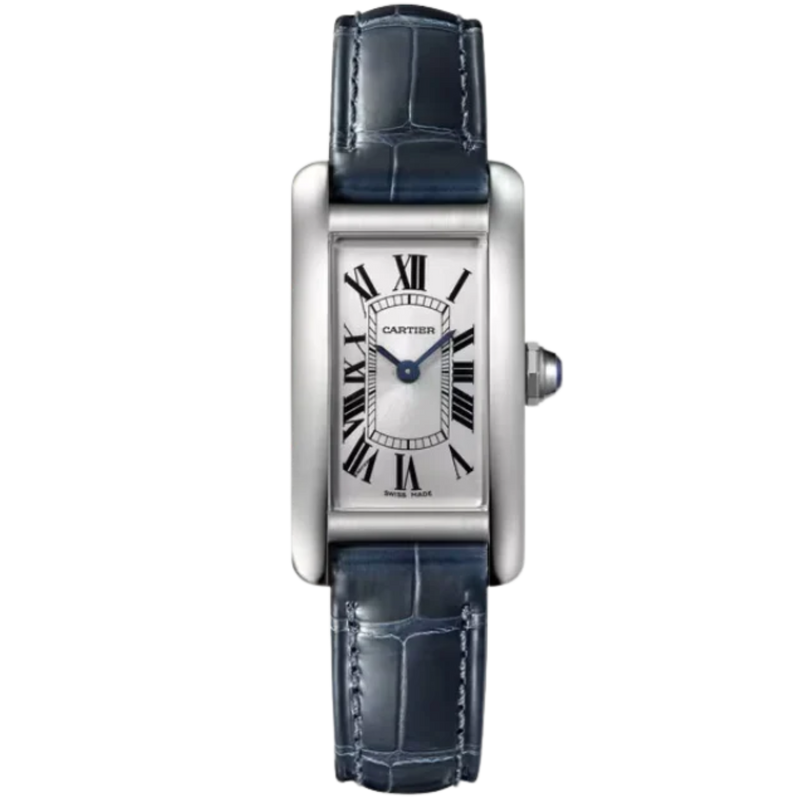 TANK 35 mm AMÉRICAINE WATCH SILVER STAINLESS STEEL - Cartier