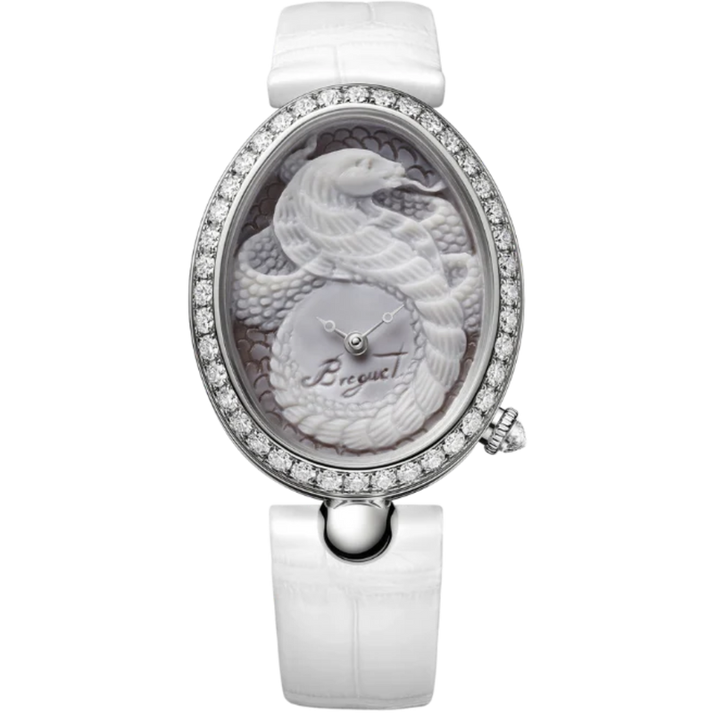 REINE DE NAPLES 8958 40 MM WHITE GOLD WITH WHITE CHINESE ZODIAC SIGN DIAL - Breguet