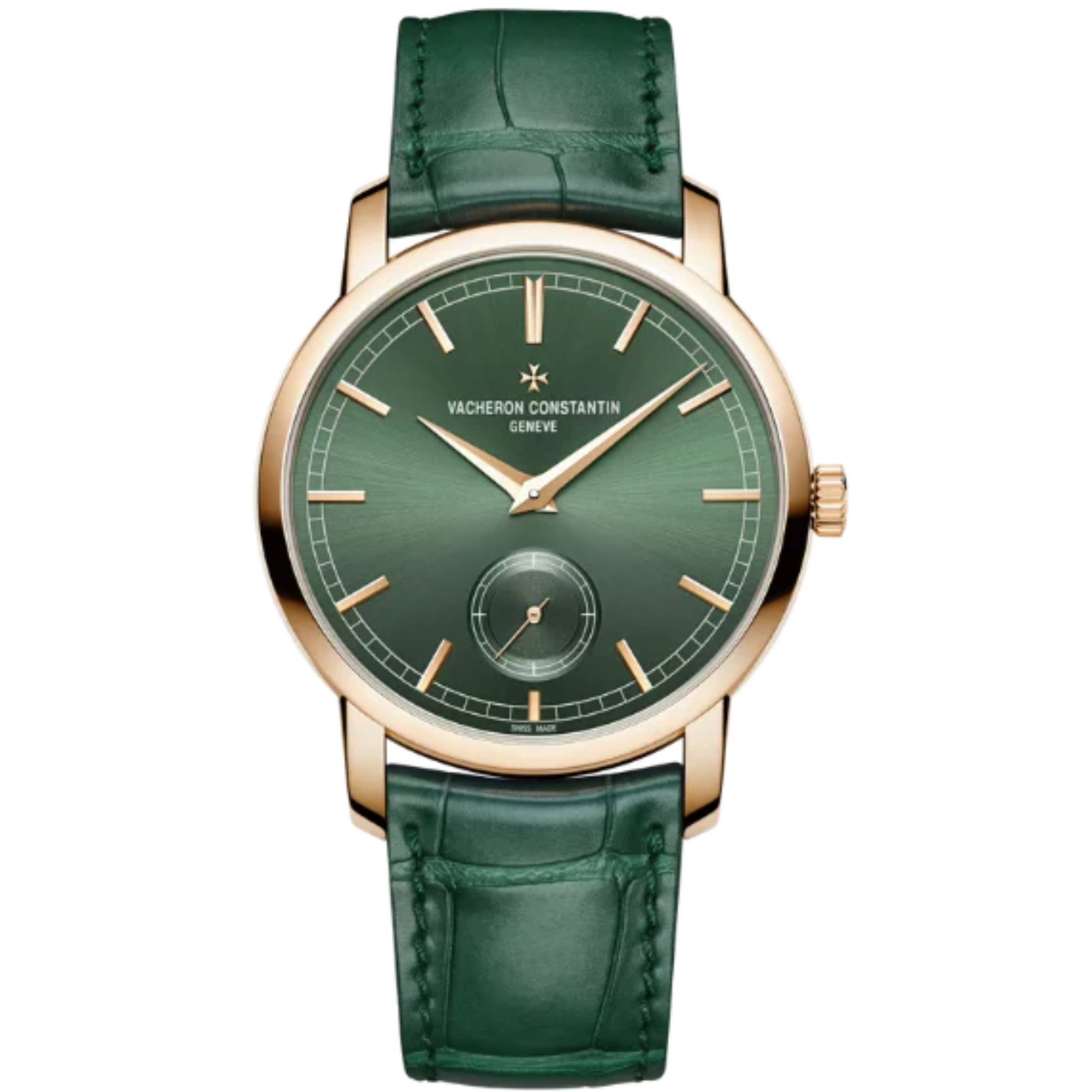 TRADITIONNELLE MANUAL WINDING 38 MM 18K ROSE GOLD WITH GREEN DIAL - Vacheron Constantin