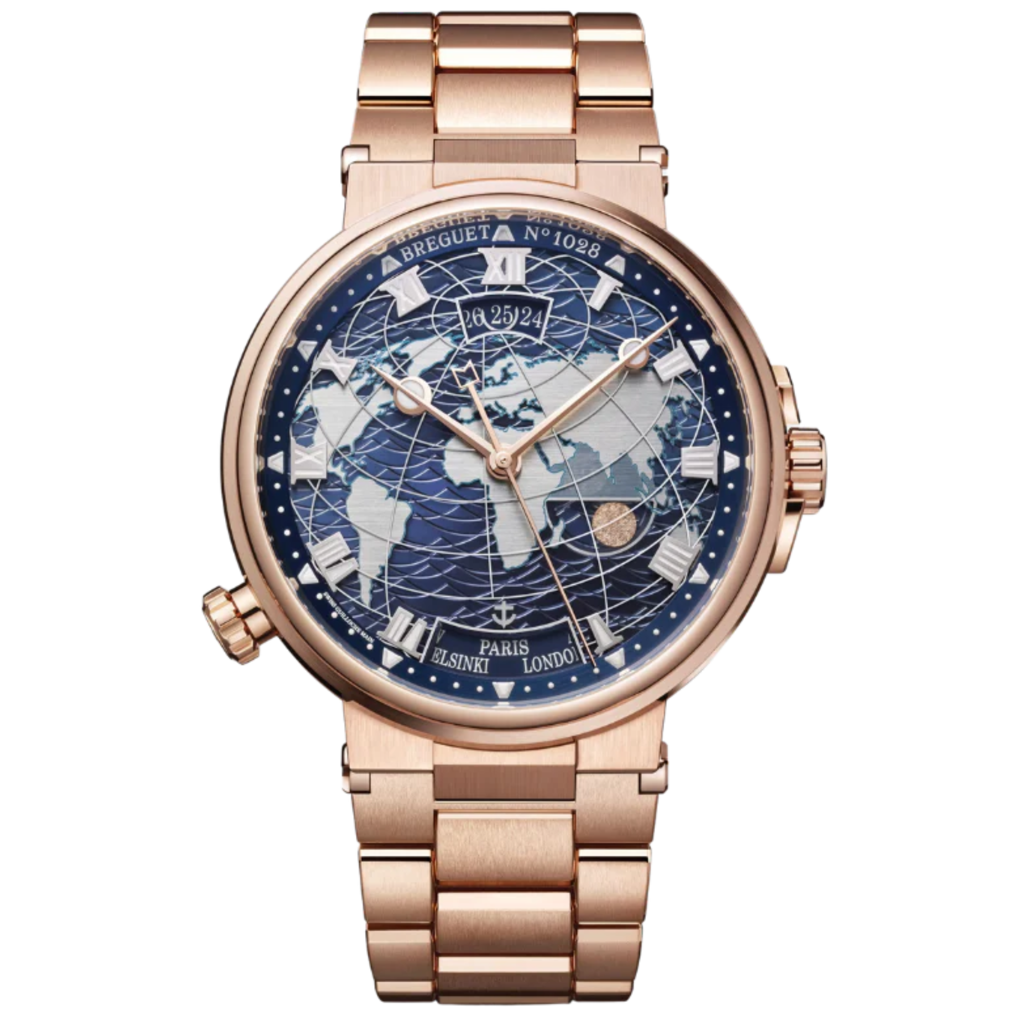 MARINE HORA MUNDI 5557 44 MM ROSE GOLD WITH BLUE DIAL - Breguet
